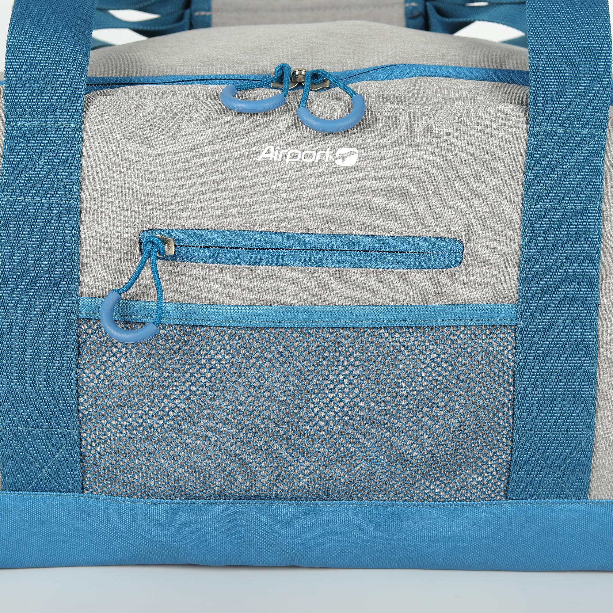 Voir la diapositive 6 : AIRPORT Sac de voyage bleu polyester 50cm