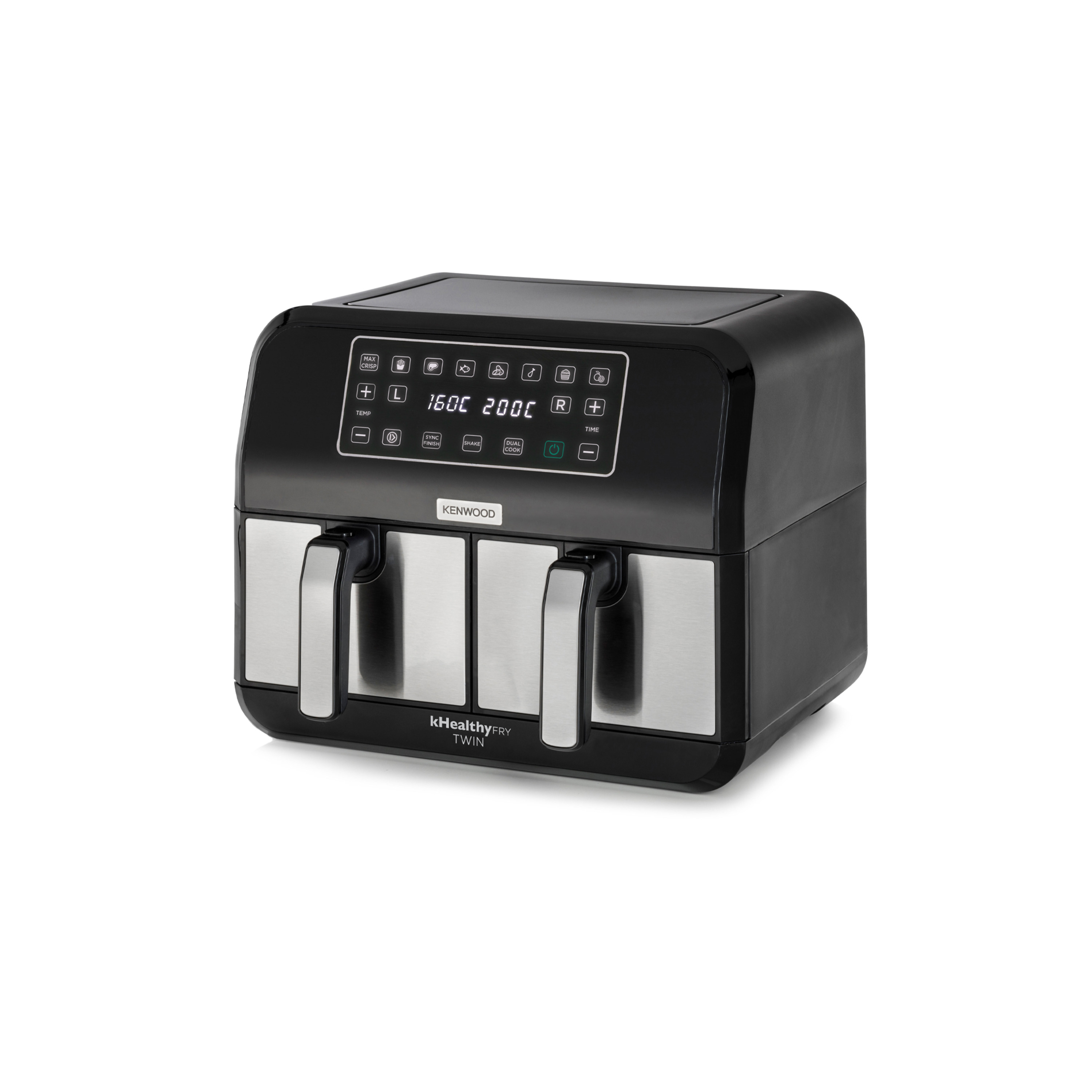 Voir la diapositive 2 : KENWOOD Friteuse électrique sans huile à air chaud HFM20000MB - Noir
