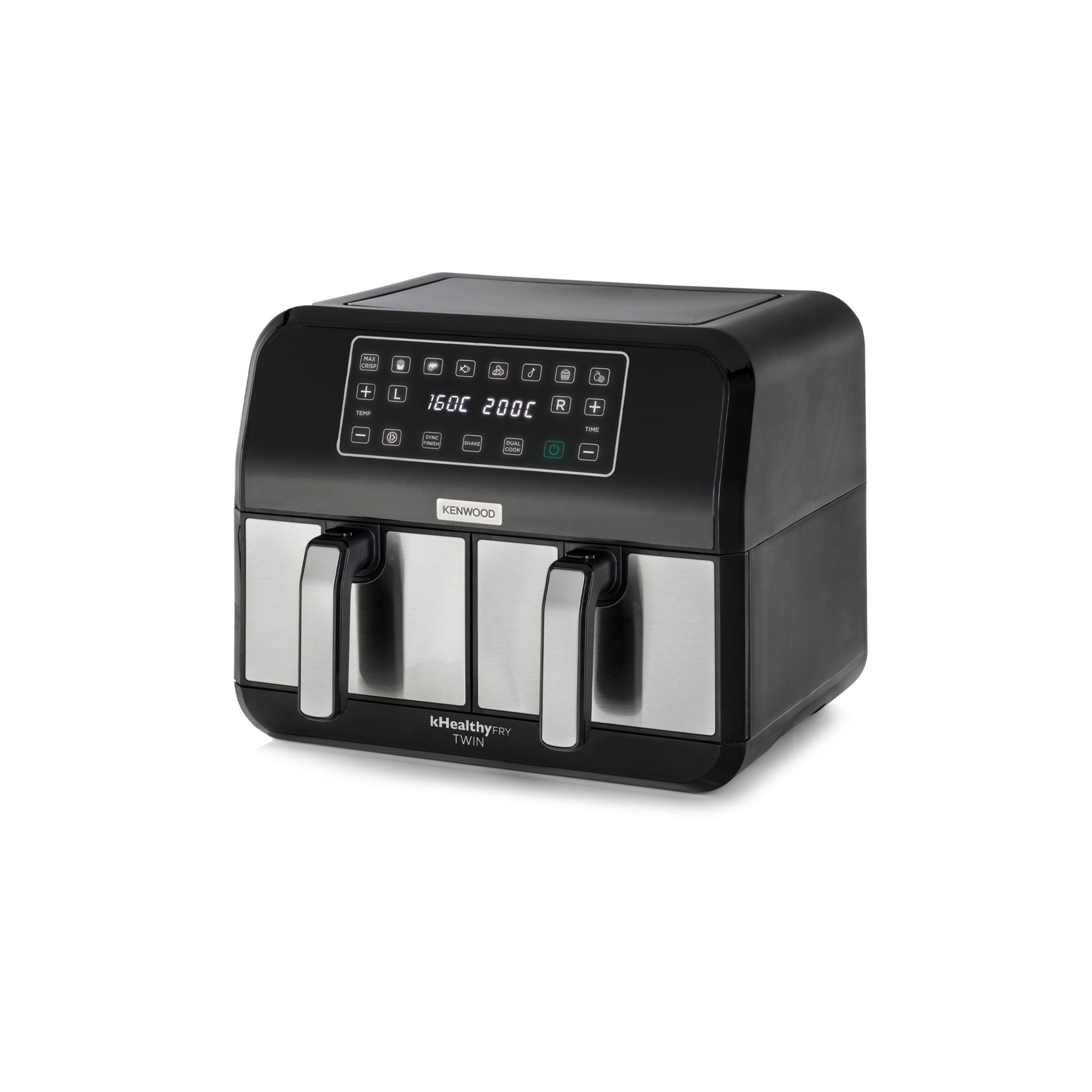 Voir la diapositive 2 : KENWOOD Friteuse électrique sans huile à air chaud HFM20000MB - Noir