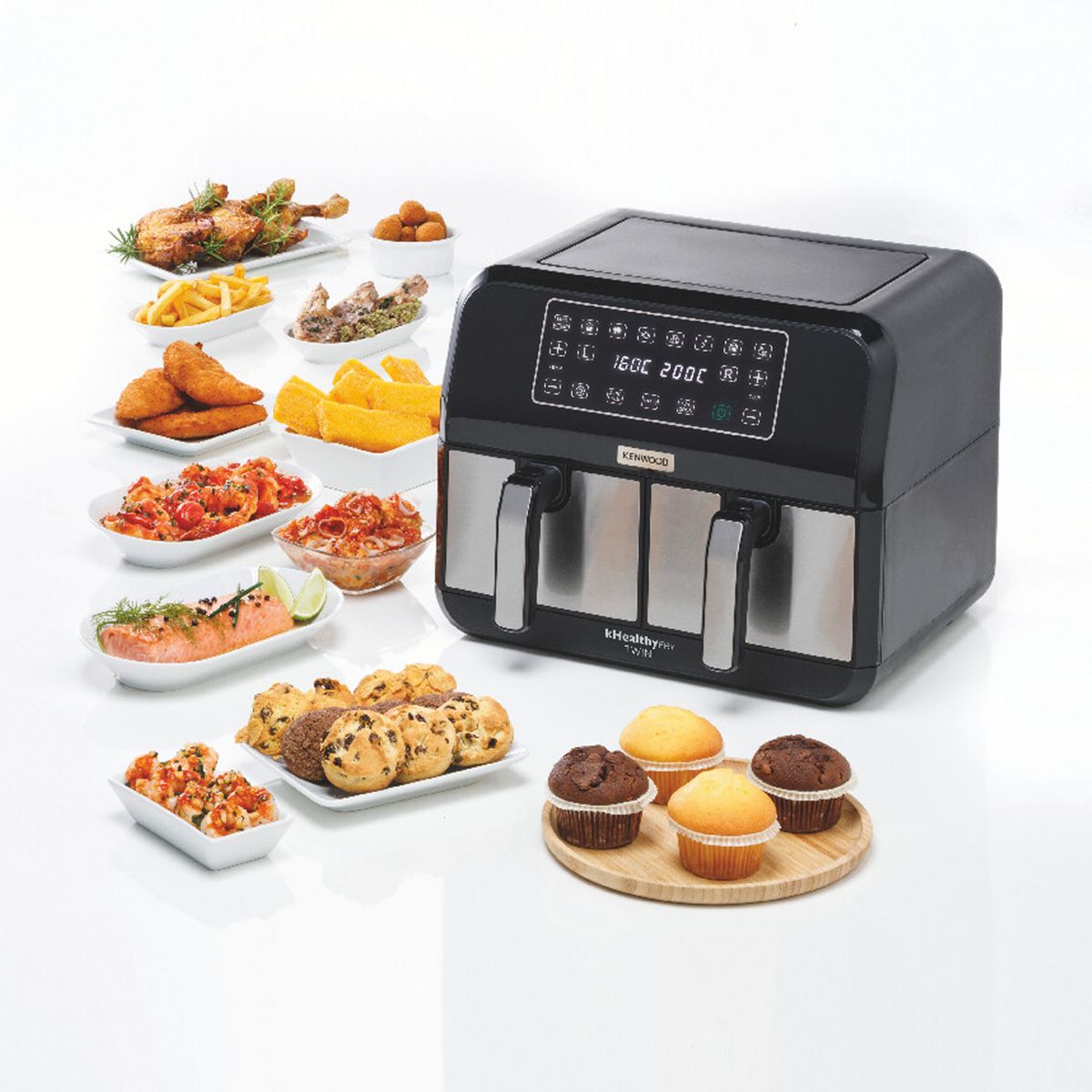 KENWOOD Friteuse électrique sans huile à air chaud HFM20000MB - Noir