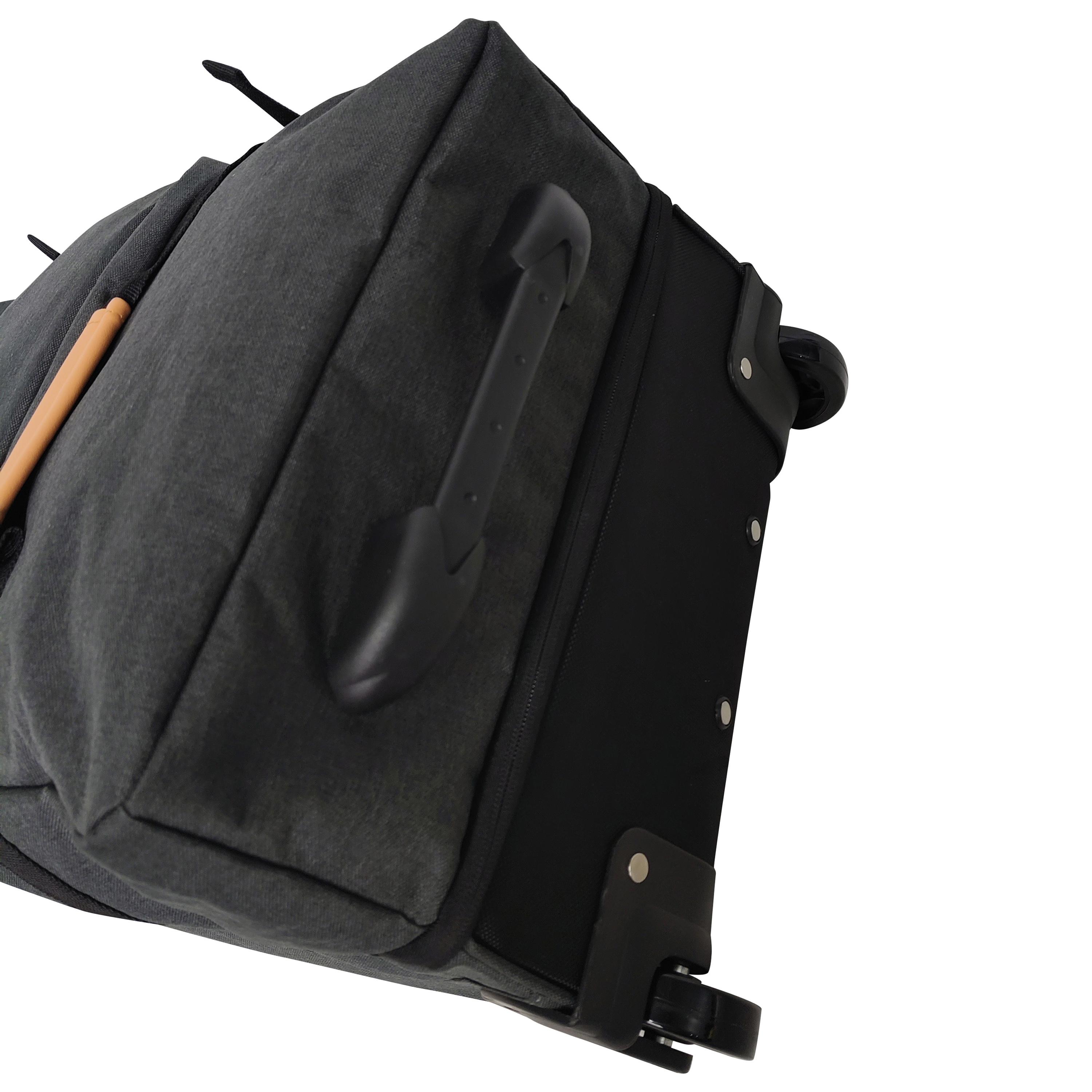 Voir la diapositive 5 : AIRPORT Sac à roulettes gris polyester 65 cm Globe Trotter