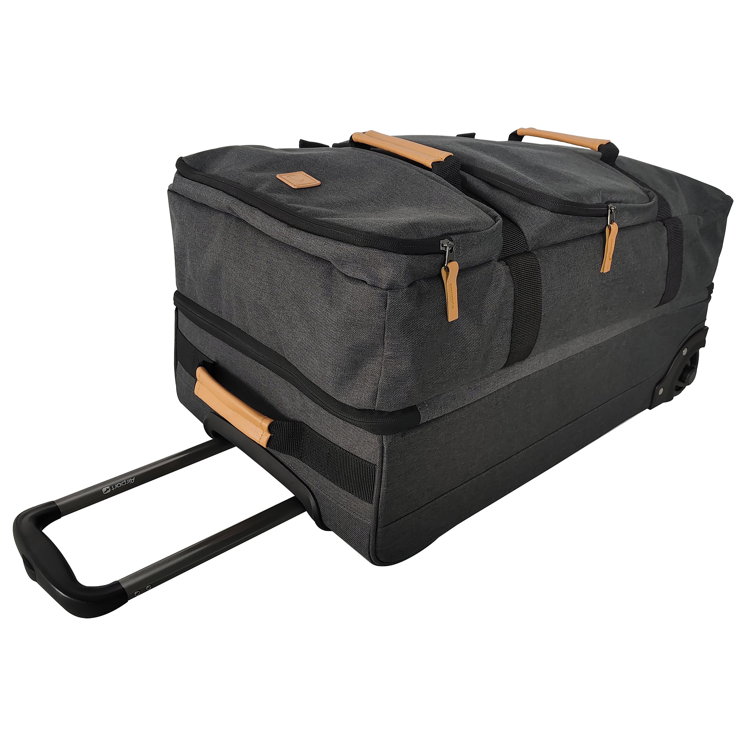 Voir la diapositive 8 : AIRPORT Sac à roulettes gris polyester 65 cm Globe Trotter