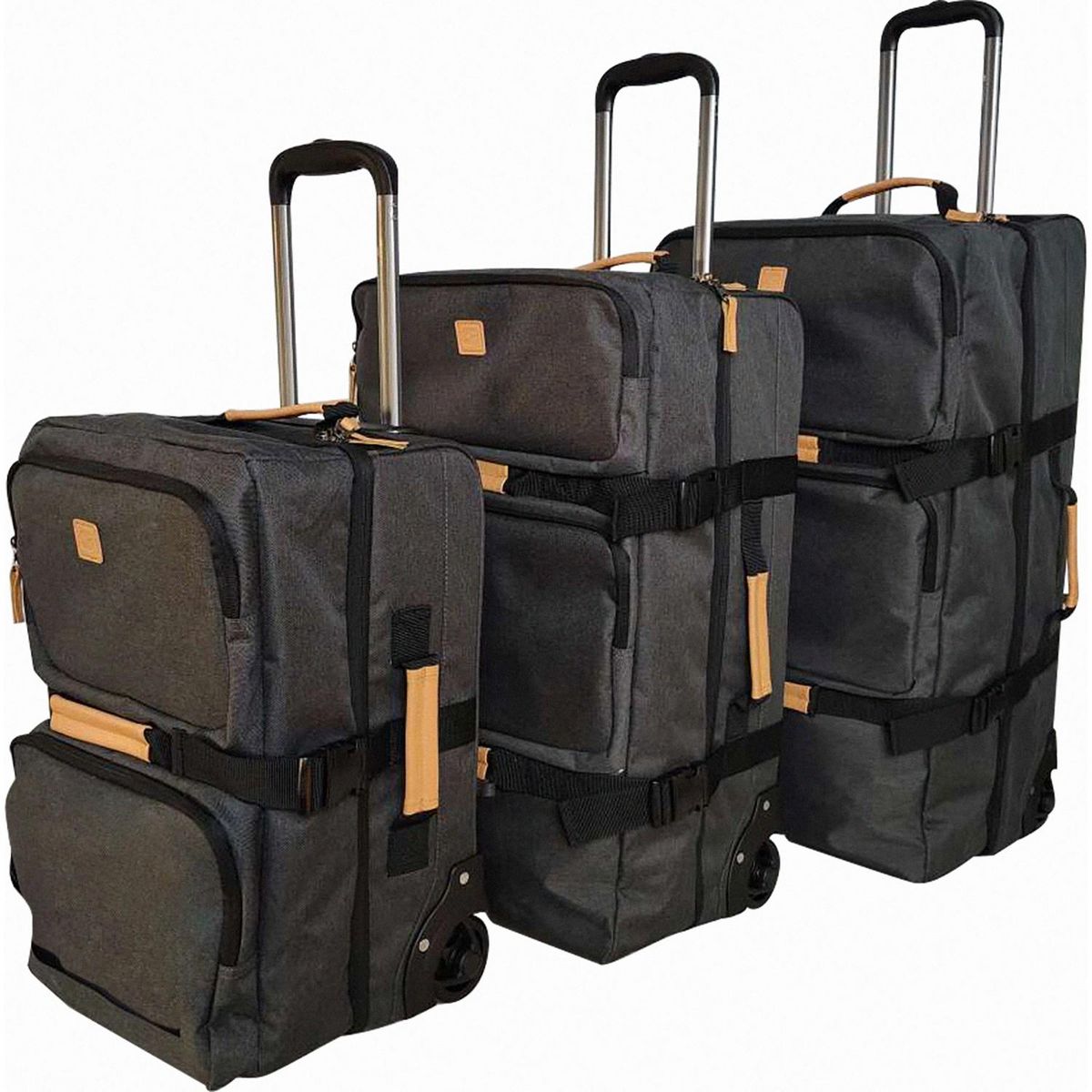 AIRPORT Sac à roulettes gris polyester 65 cm Globe Trotter