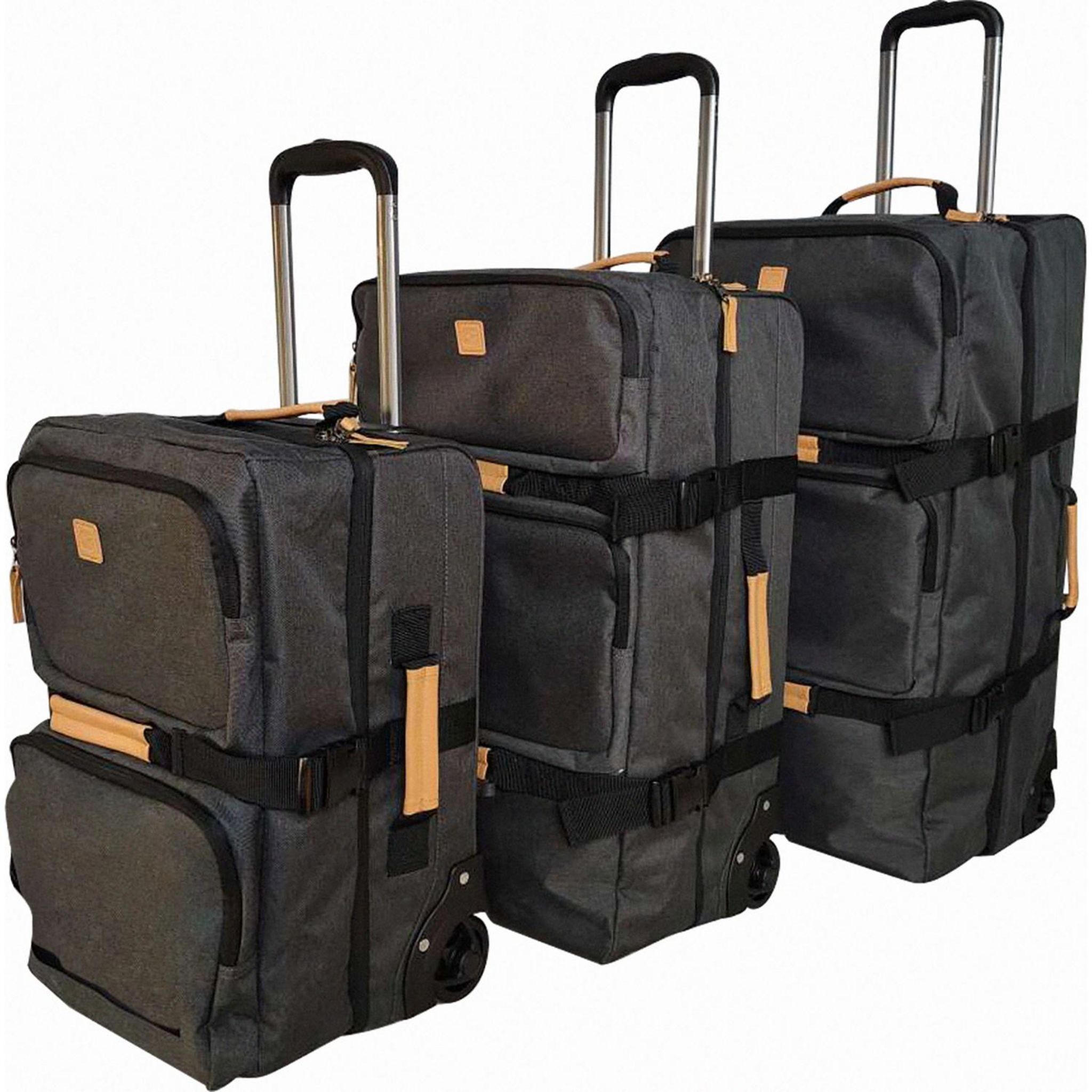 Voir la diapositive 9 : AIRPORT Sac à roulettes gris polyester 65 cm Globe Trotter