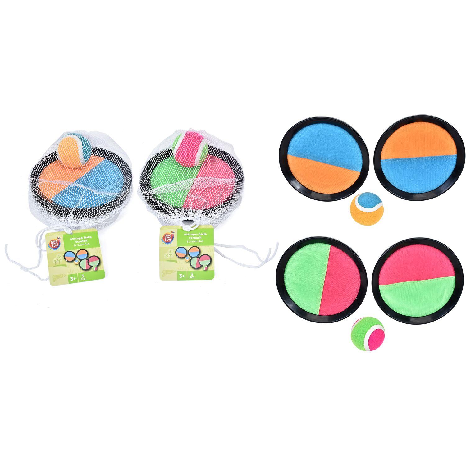 Voir la diapositive 2 : ONE TWO FUN Set de Catch Ball Scratch