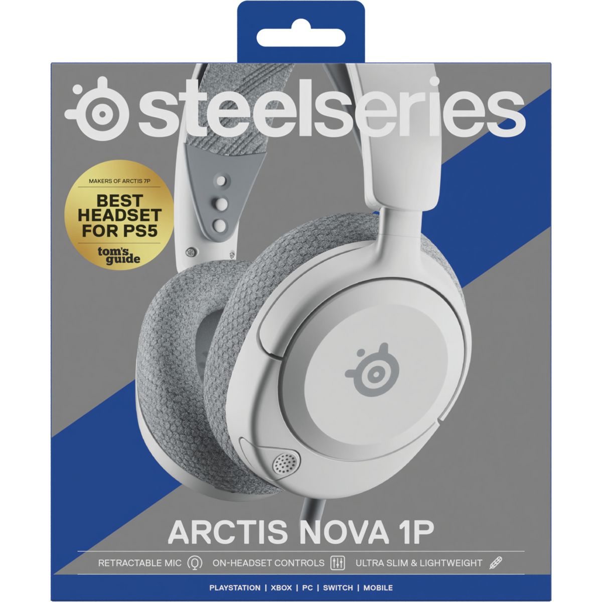 STEELSERIES Casque Filaire Gaming Arctis Nova 1P Blanc - Multiplateforme