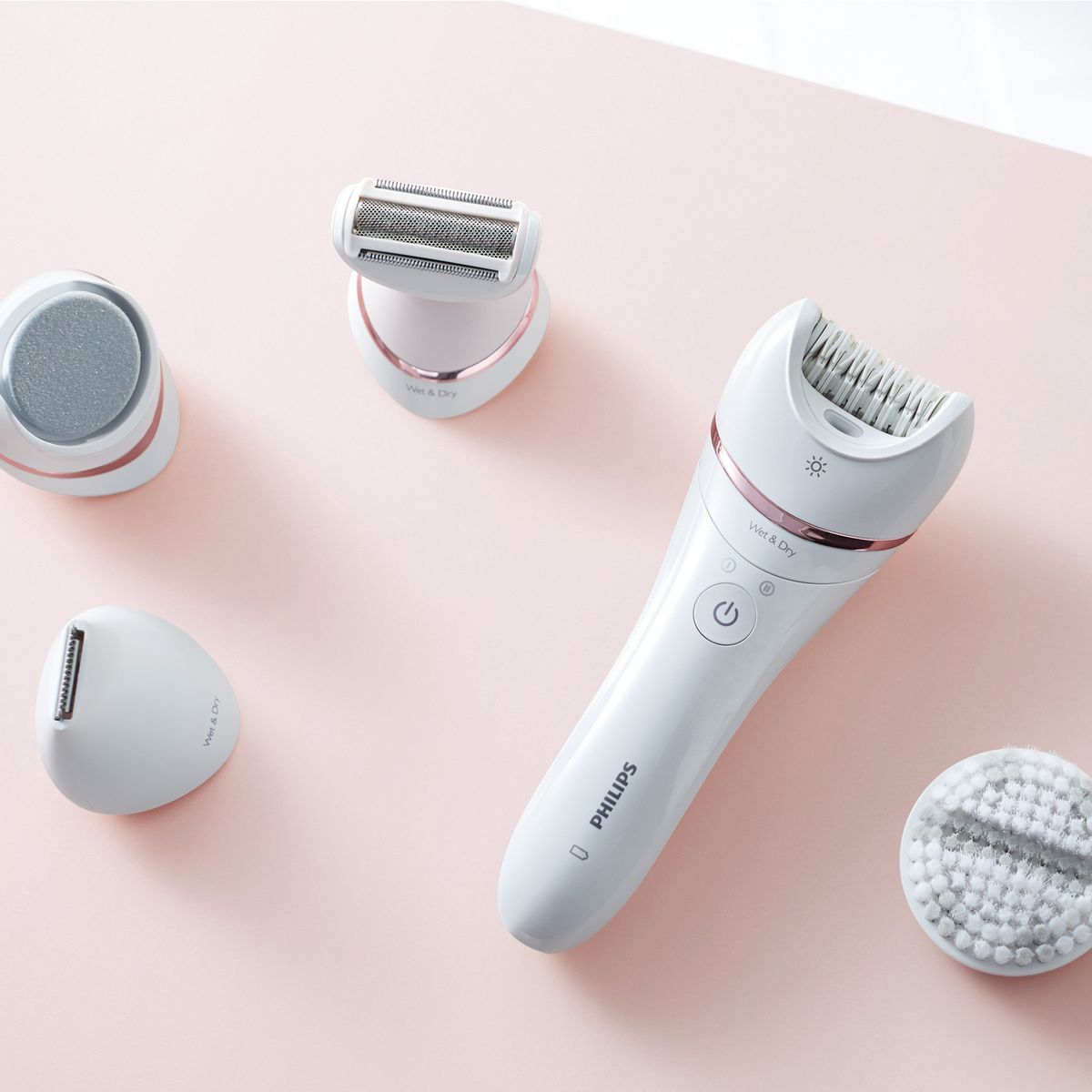 PHILIPS Épilateur BRE740/00 - Blanc