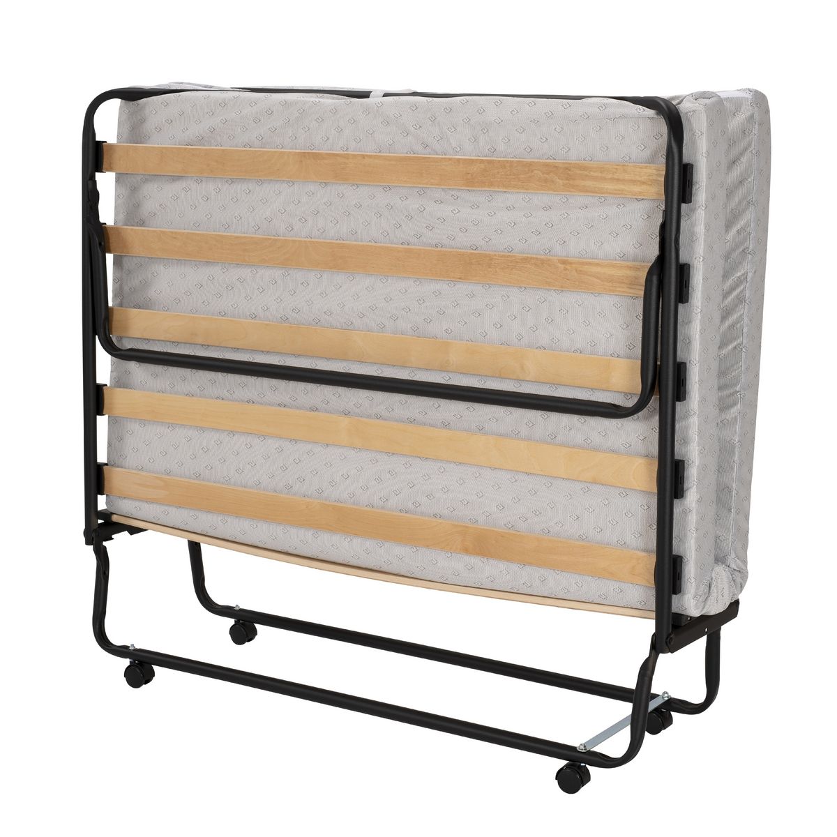 Lit pliant 2 places sommier + matelas 120x190 cm FOLDI
