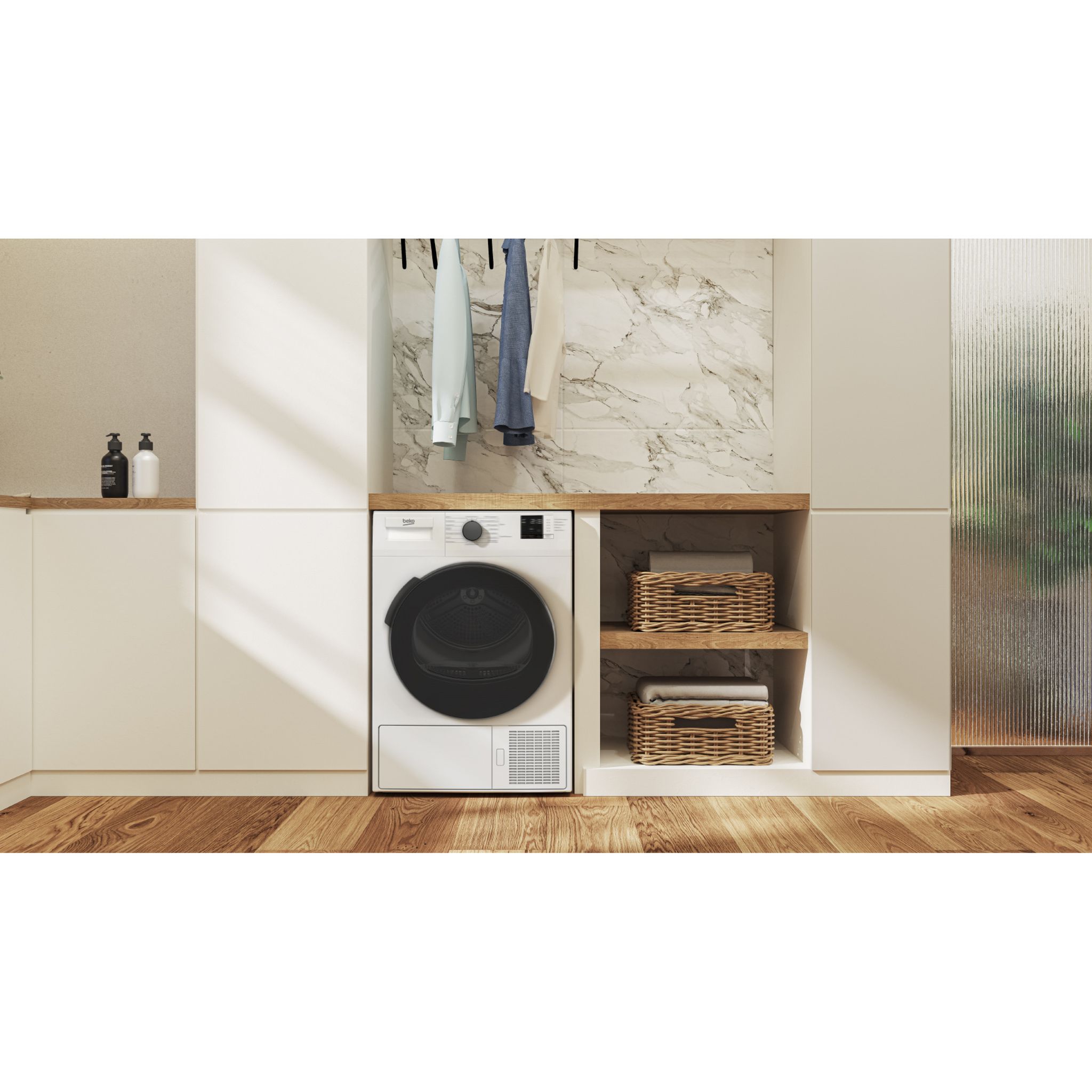 Voir la diapositive 8 : BEKO Sèche linge hublot DH10412CX0S, 10 kg, Pompe à chaleur, A++