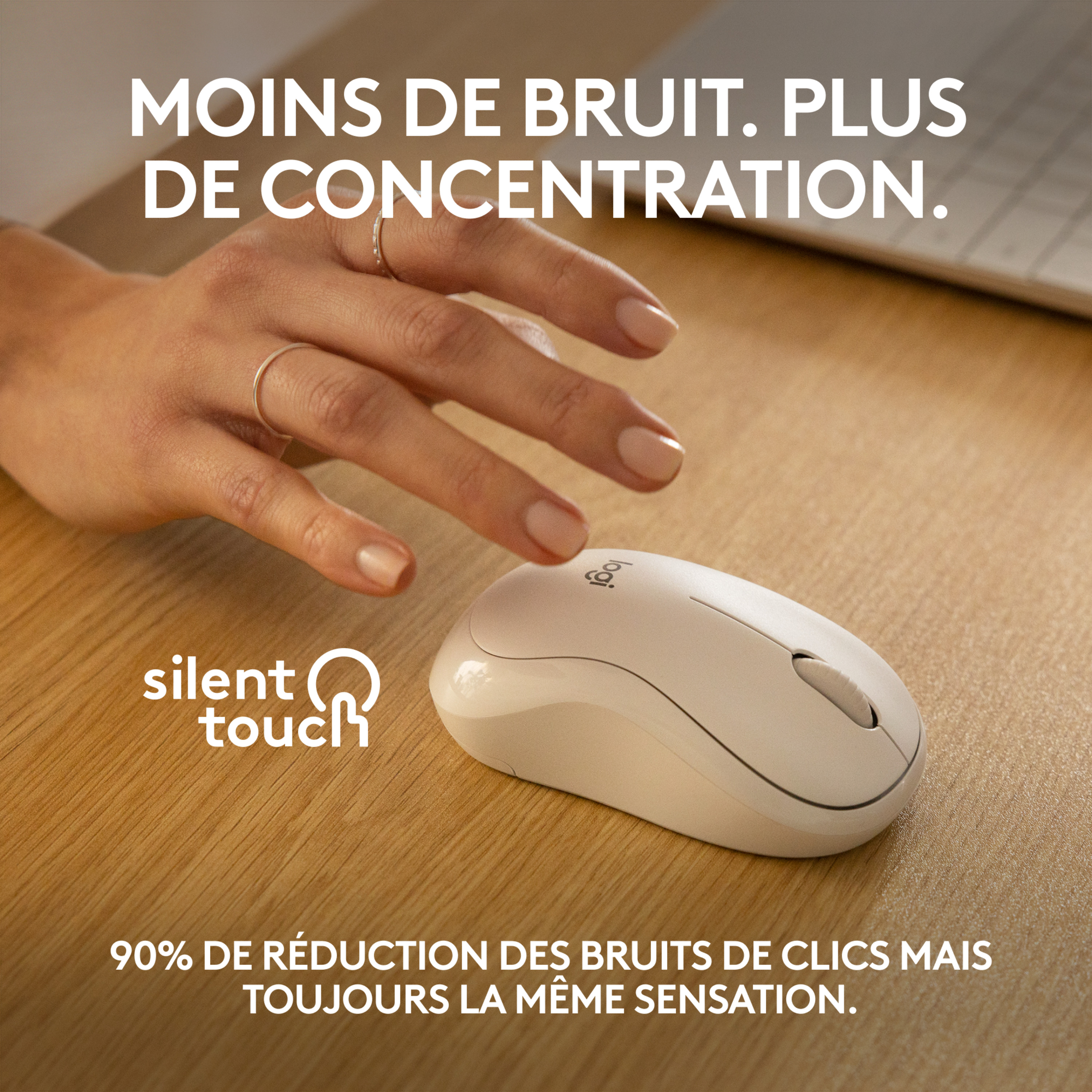 Voir la diapositive 3 : LOGITECH Souris sans fil Bluetooth M240 - Blanc