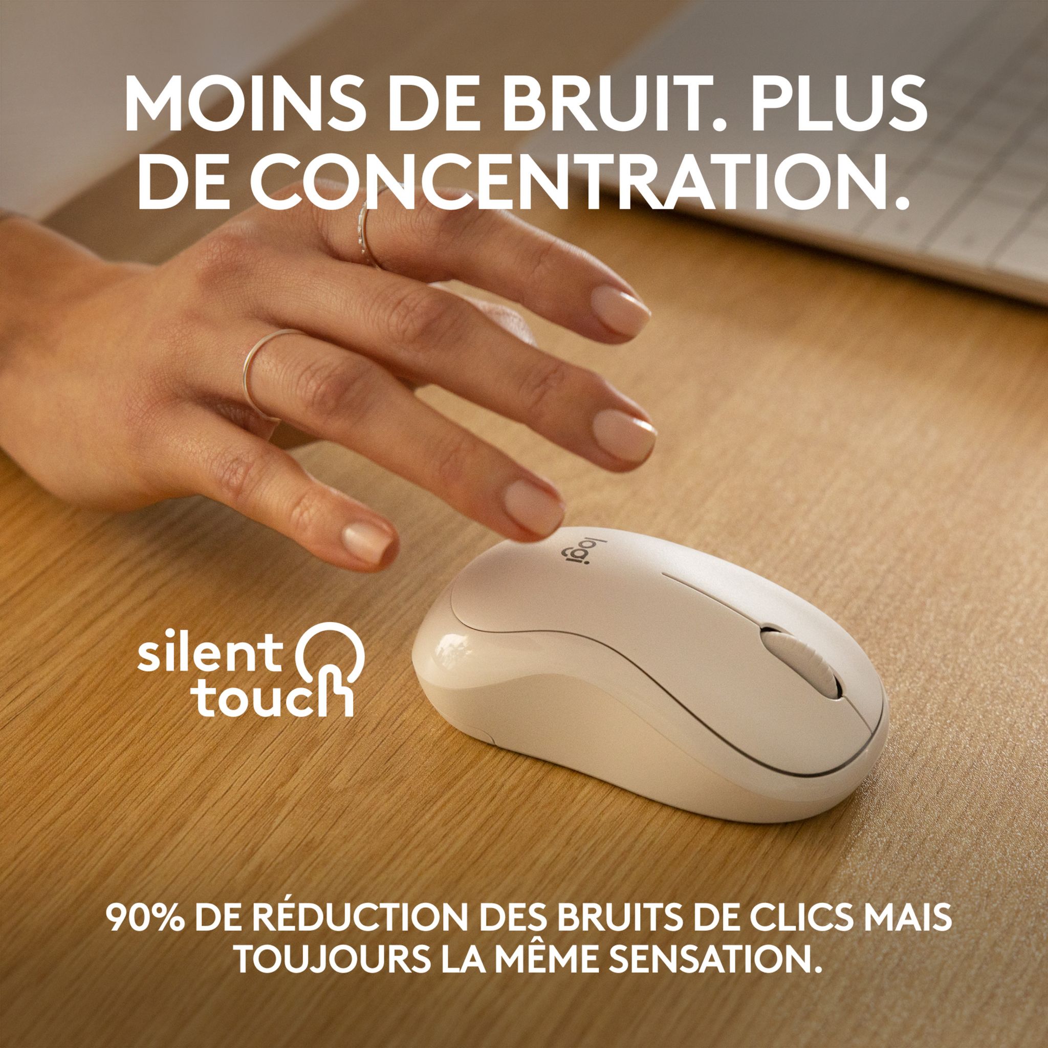 Voir la diapositive 3 : LOGITECH Souris sans fil Bluetooth M240 - Blanc