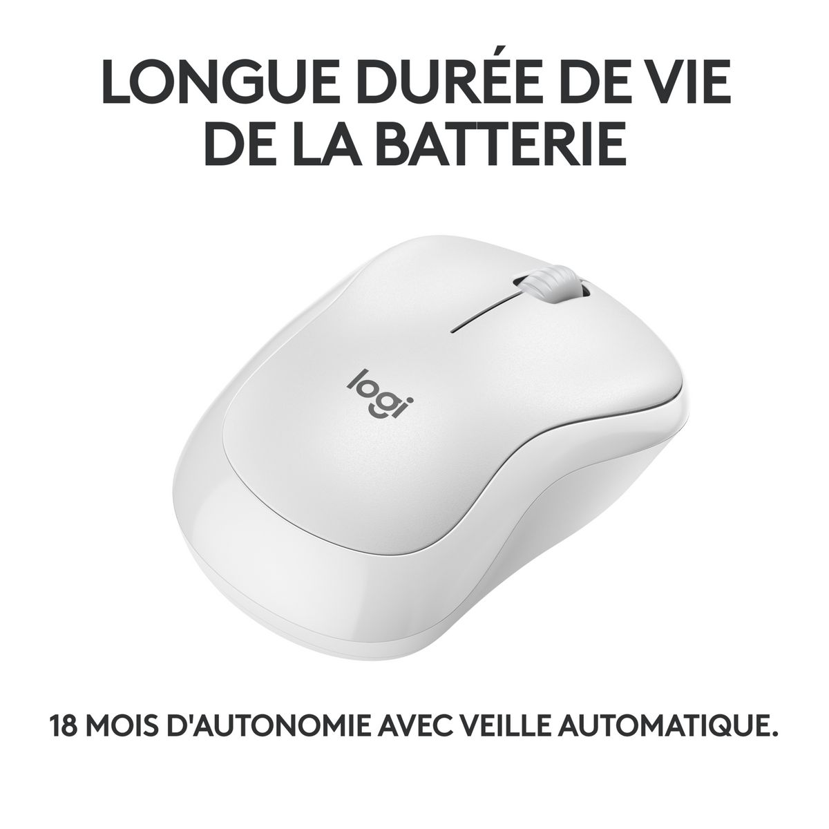 LOGITECH Souris sans fil Bluetooth M240 - Blanc