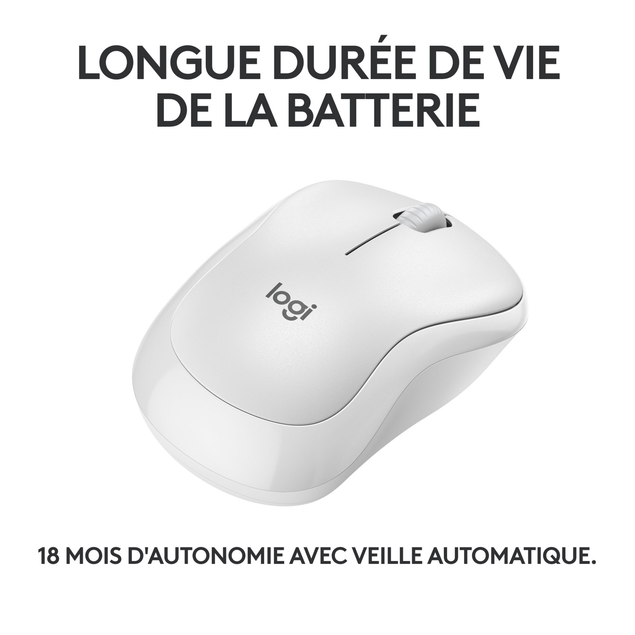 Voir la diapositive 4 : LOGITECH Souris sans fil Bluetooth M240 - Blanc