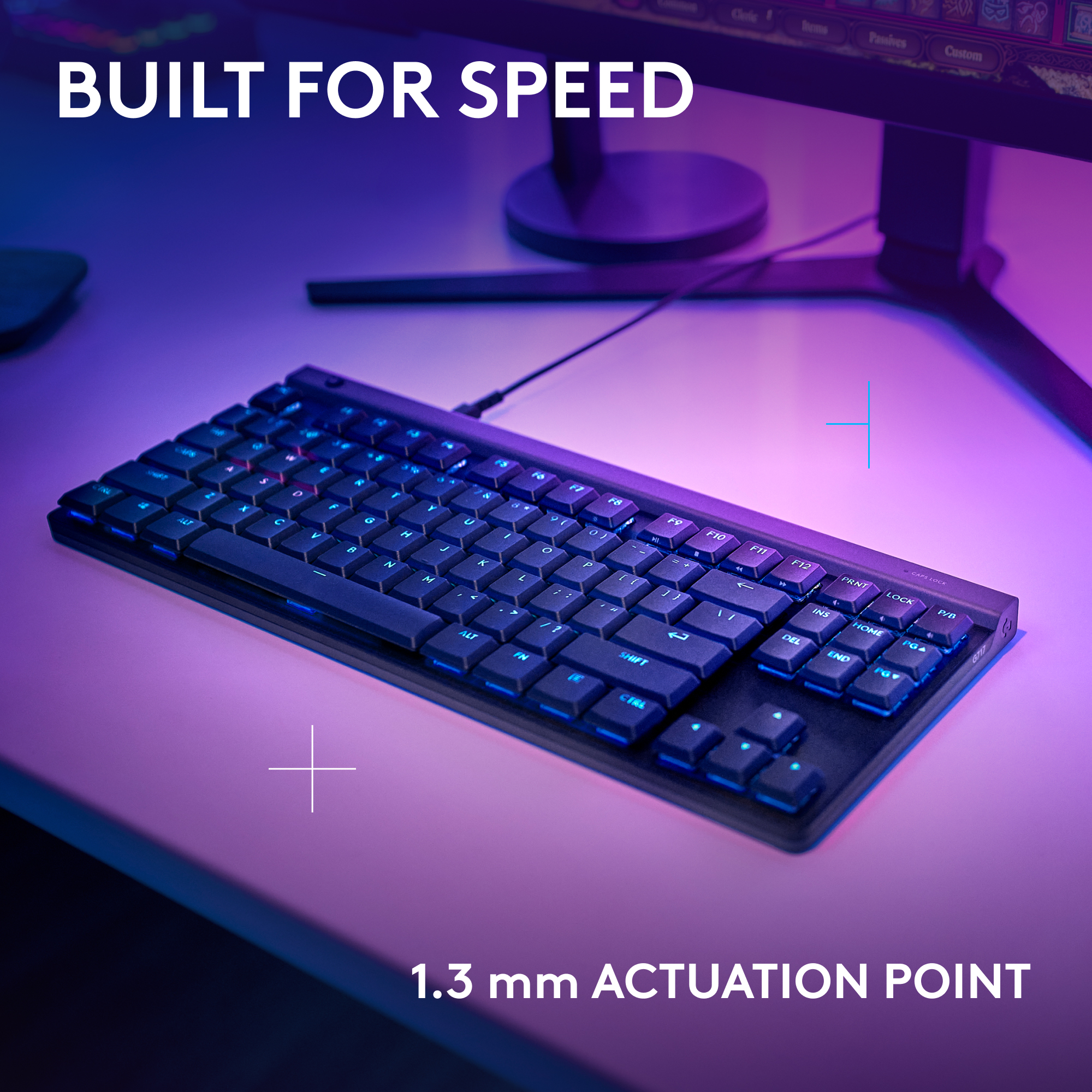 Voir la diapositive 3 : LOGITECH Clavier mécanique Azerty  G515 TKL - Noir