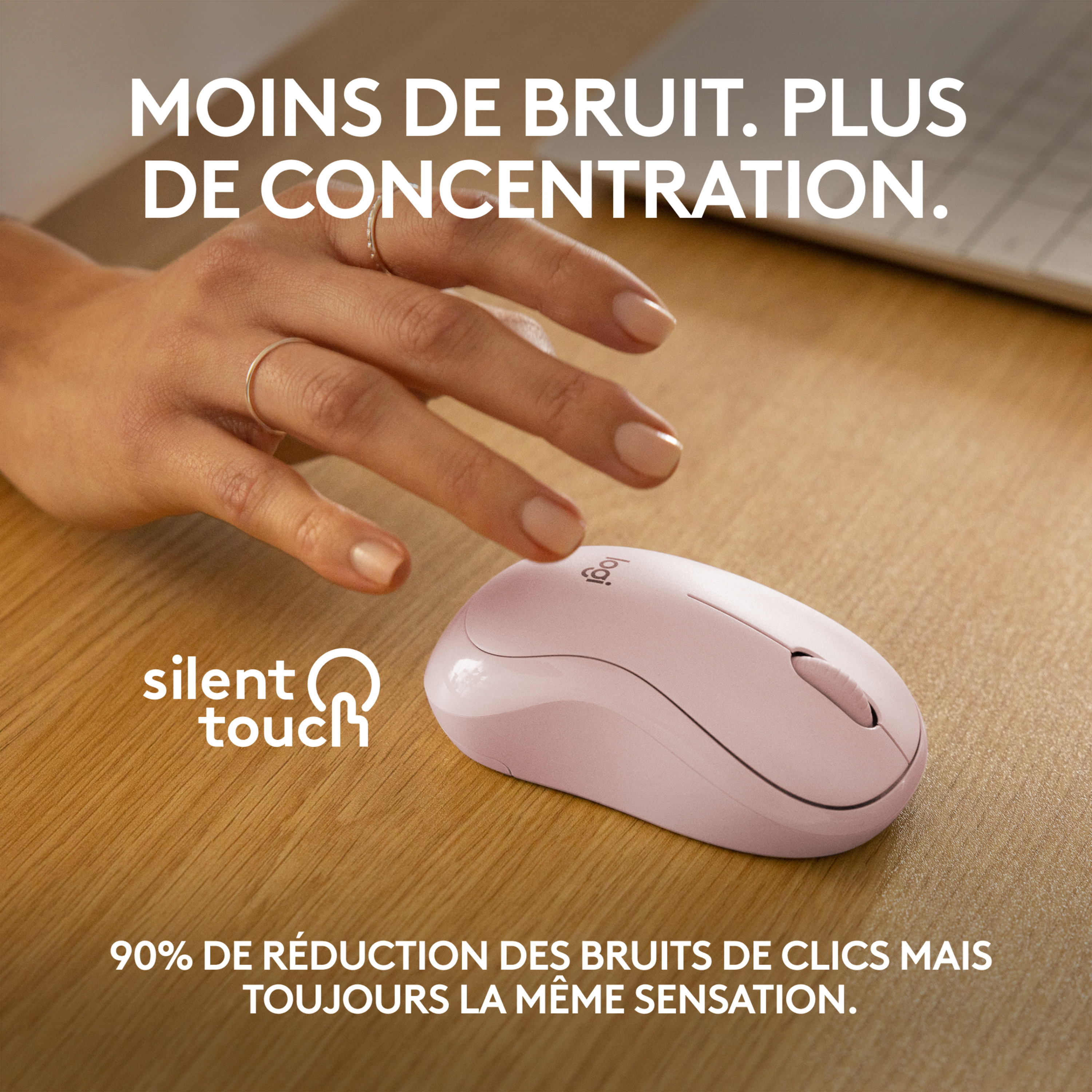 Voir la diapositive 3 : LOGITECH Souris sans fil Bluetooth M240 - Rose