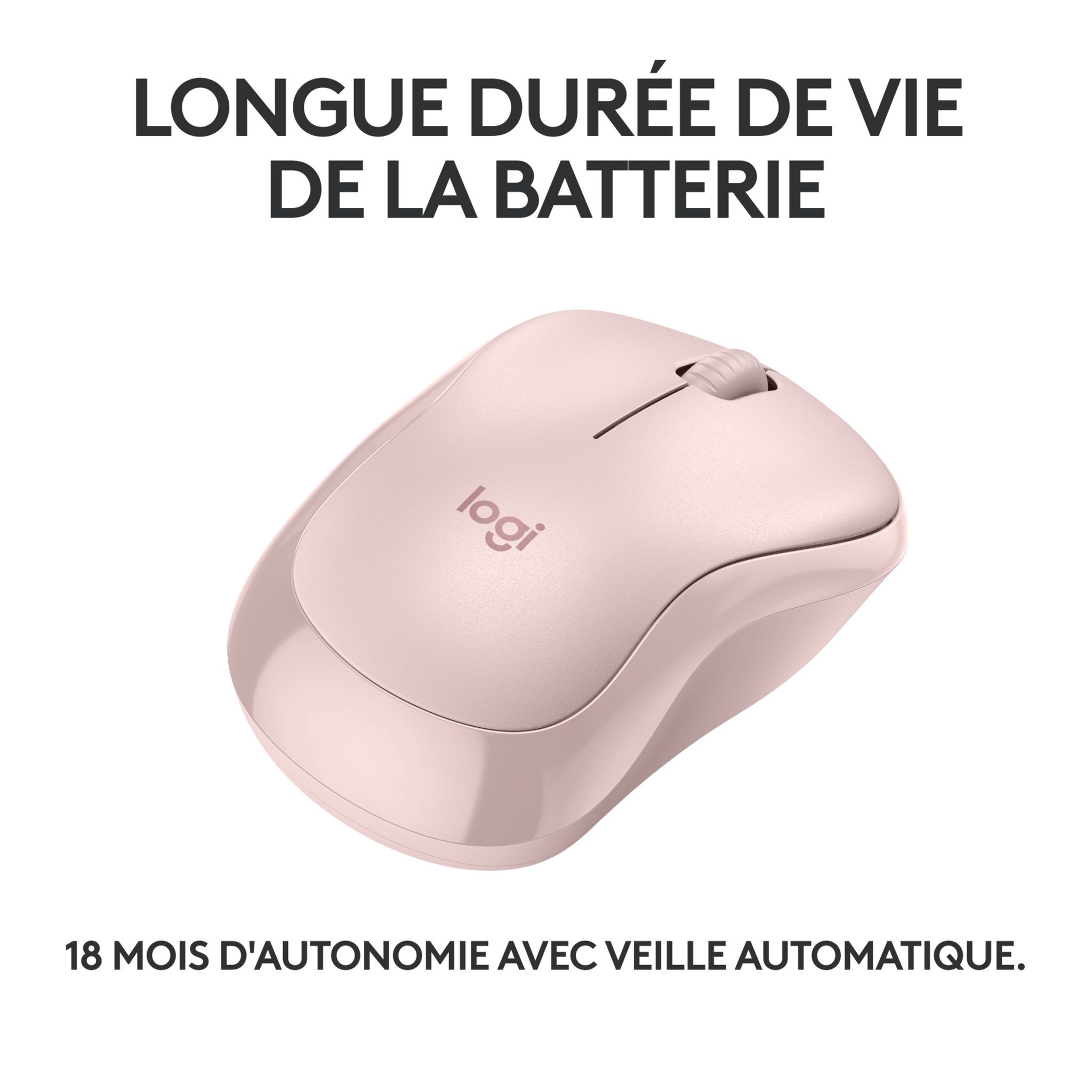 Voir la diapositive 4 : LOGITECH Souris sans fil Bluetooth M240 - Rose