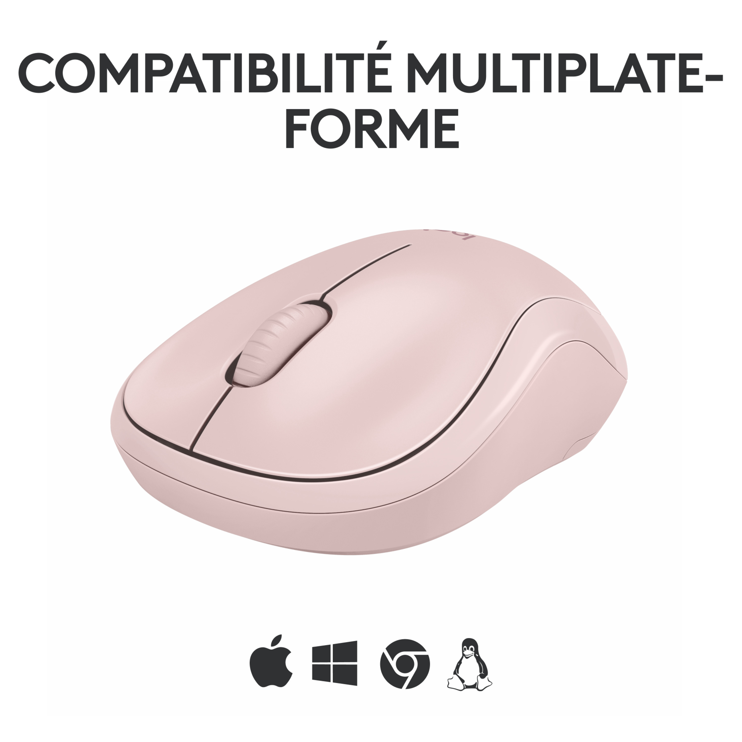 Voir la diapositive 6 : LOGITECH Souris sans fil Bluetooth M240 - Rose