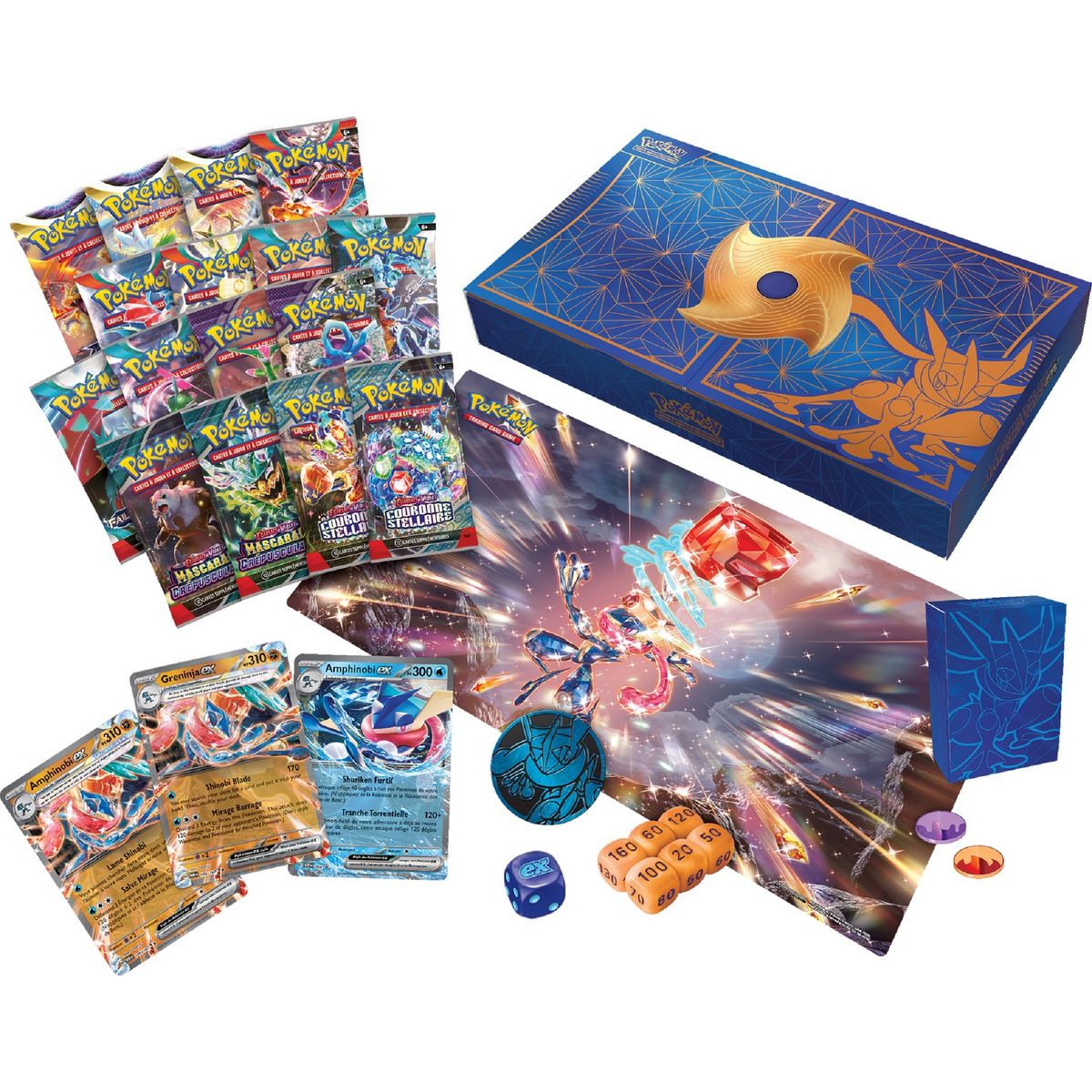 POKEMON Coffret Amphinobi EX Collection Ultra premium Ecarlate et Violet