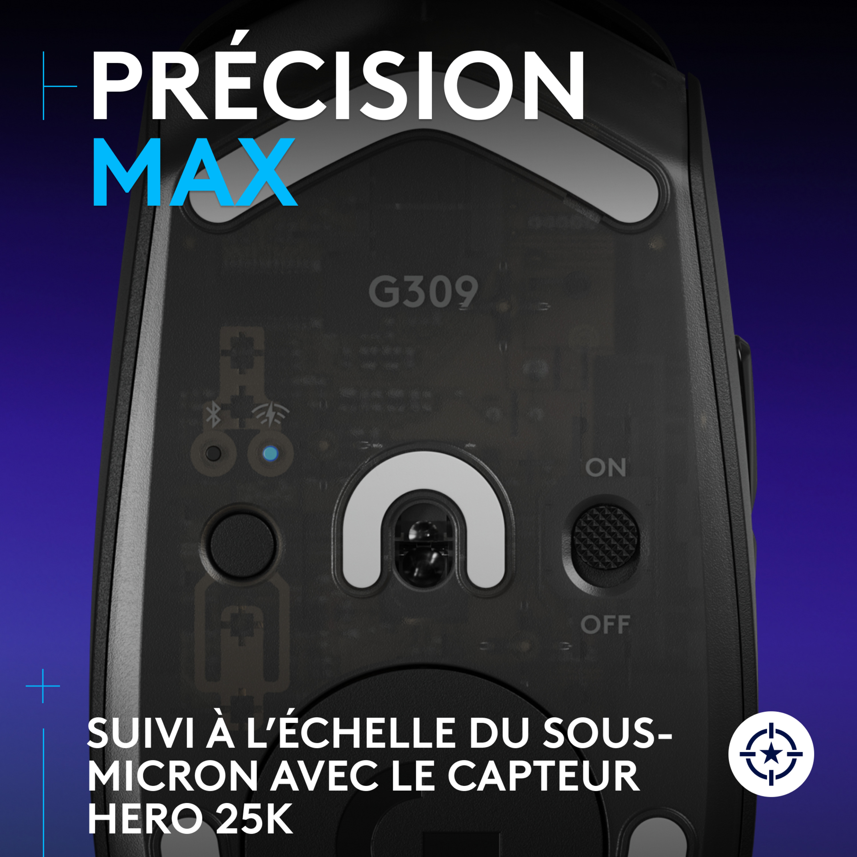 Voir la diapositive 4 : LOGITECH Souris gaming sans fil G309 LIGHTSPEED - Noir