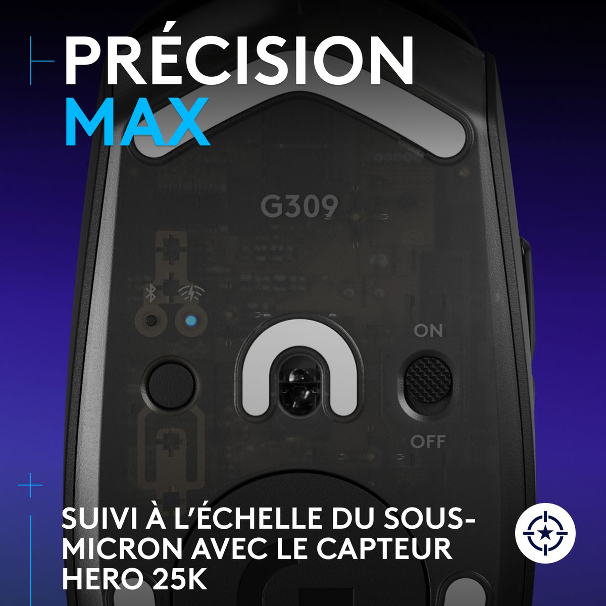 LOGITECH Souris gaming sans fil G309 LIGHTSPEED - Noir