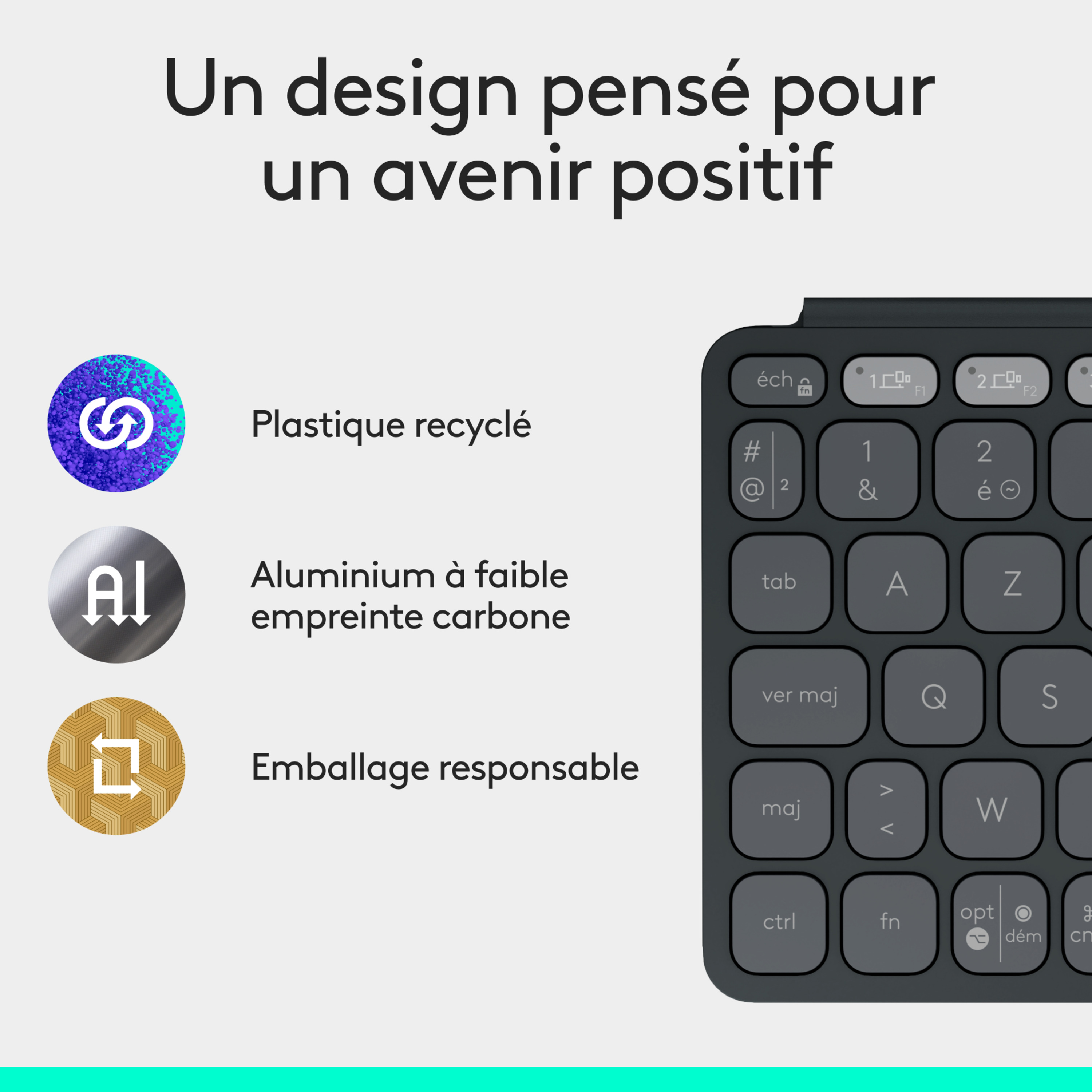 Voir la diapositive 7 : LOGITECH Clavier pour tablette Keys-To-Go 2 - Gris