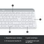 Voir la diapositive 6 : LOGITECH Ensemble clavier azerty et souris sans fil MK470 - Blanc