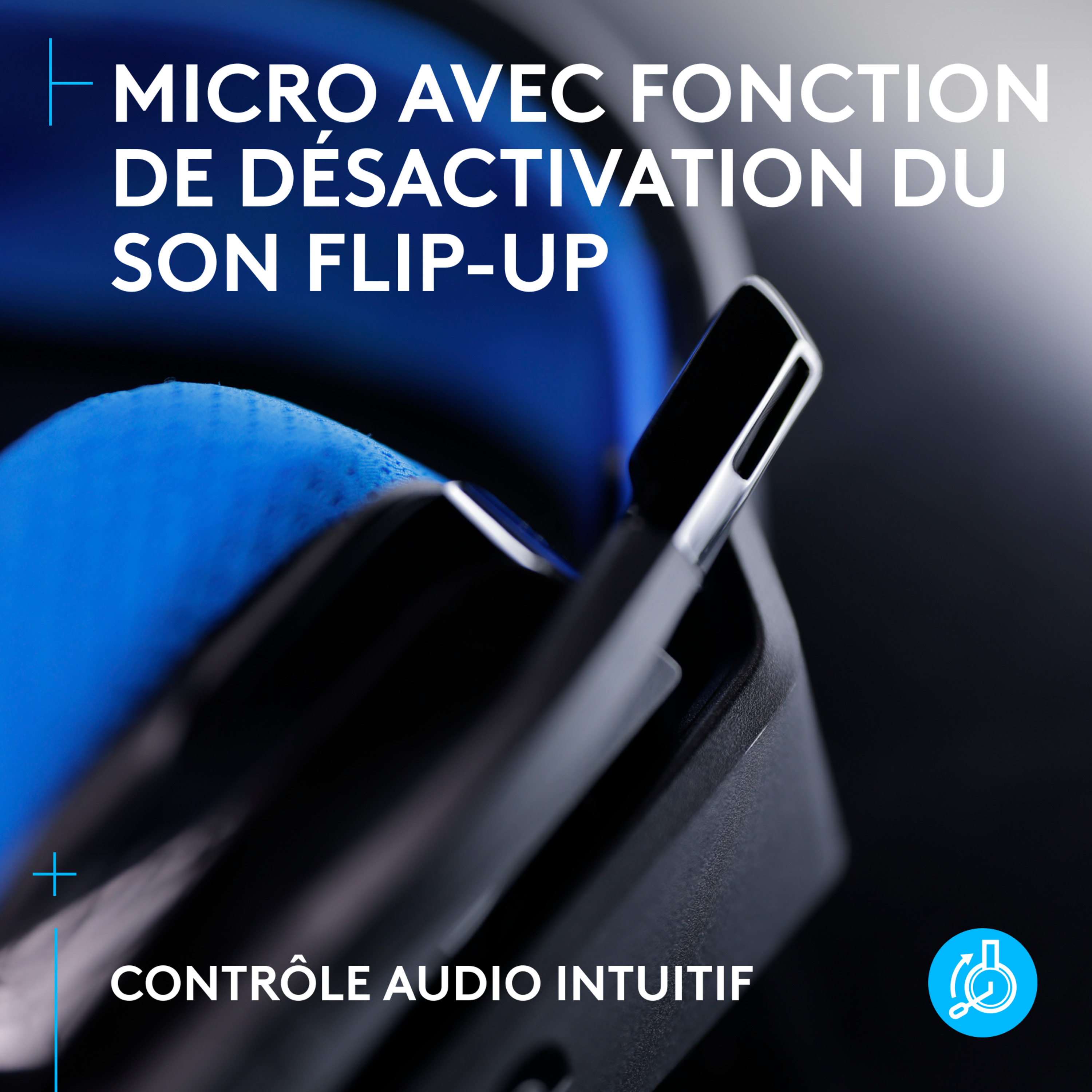 Voir la diapositive 7 : LOGITECH Casque Gaming sans fil G535 Lightspeed - Noir et Bleu