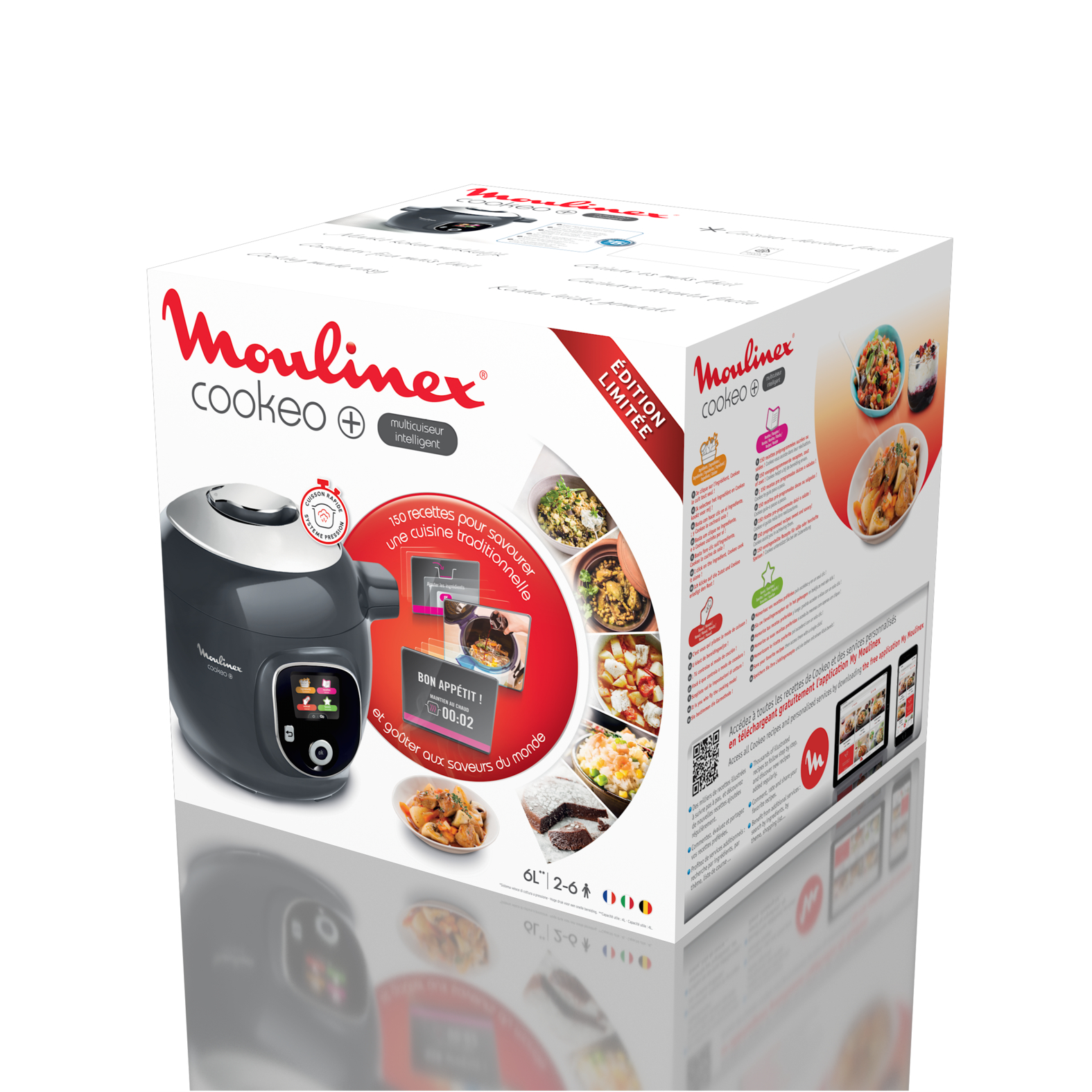 Voir la diapositive 2 : MOULINEX Multicuiseur intelligent COOKEO+ CE851HFO - Gris