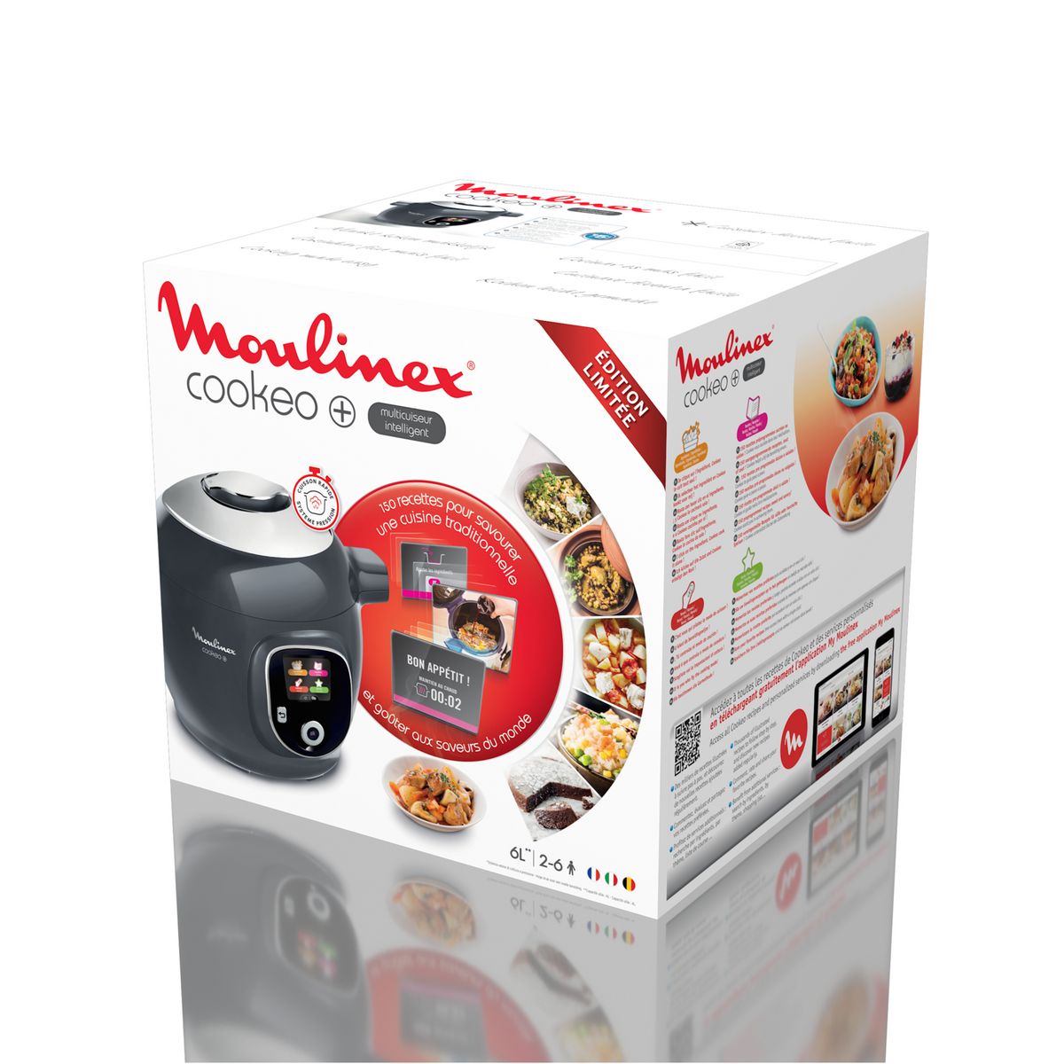MOULINEX Multicuiseur intelligent COOKEO+ CE851HFO - Gris
