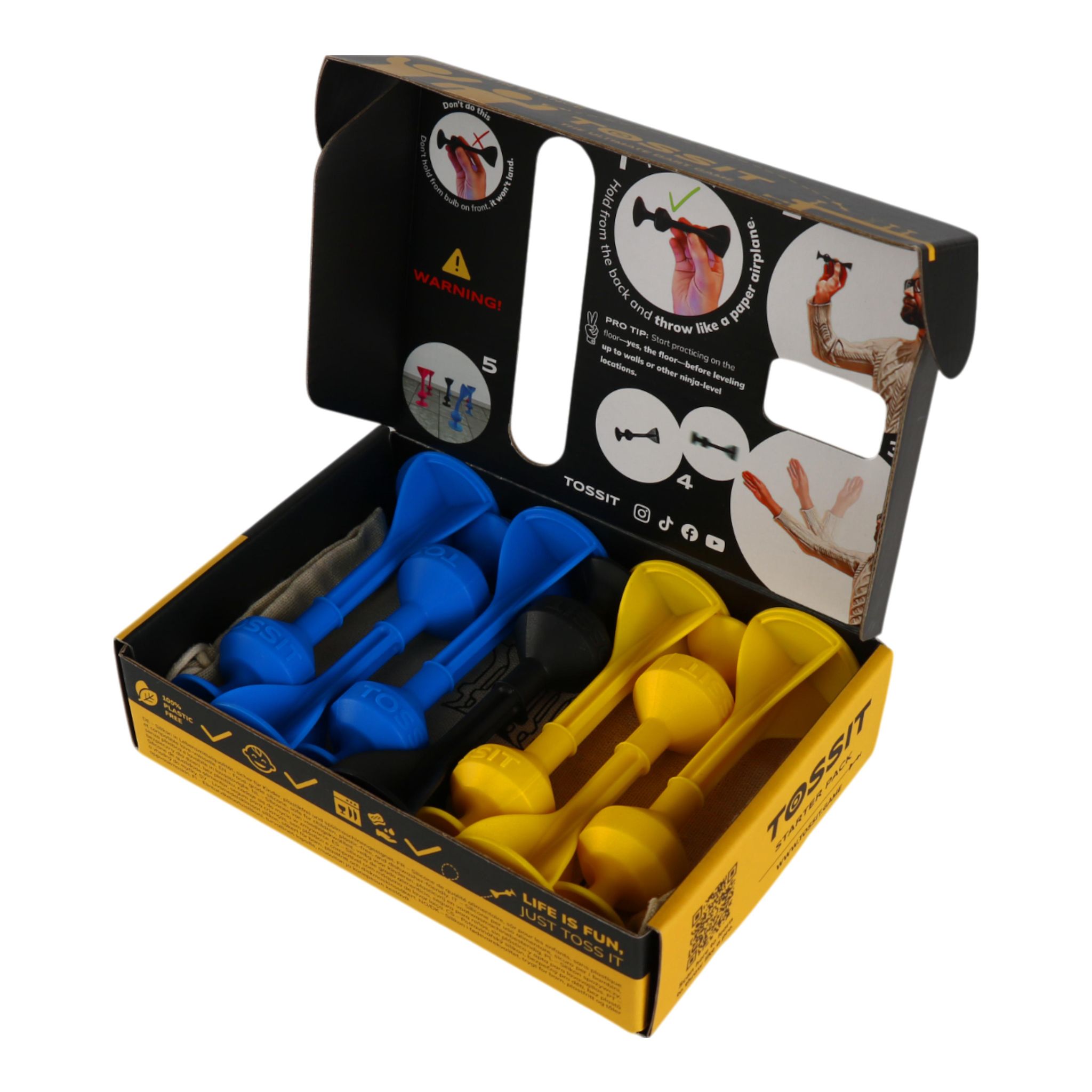 Voir la diapositive 2 : GIGAMIC jeu Tossit - Bleu et Jaune