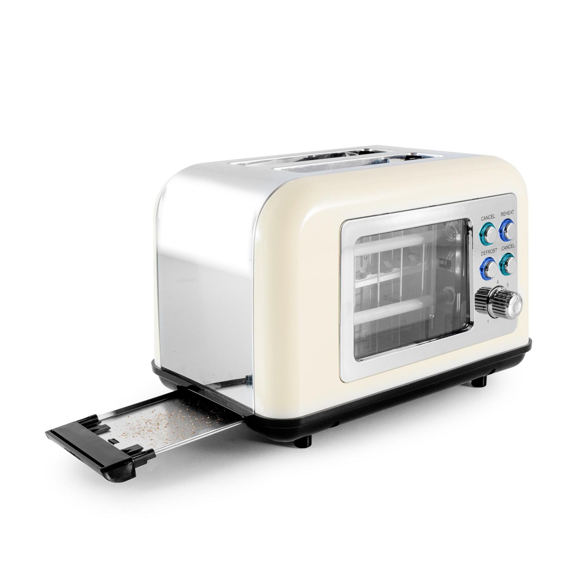 Voir la diapositive 3 : KITCHENCOOK Grille pain TOASTEO GLASS - Beige