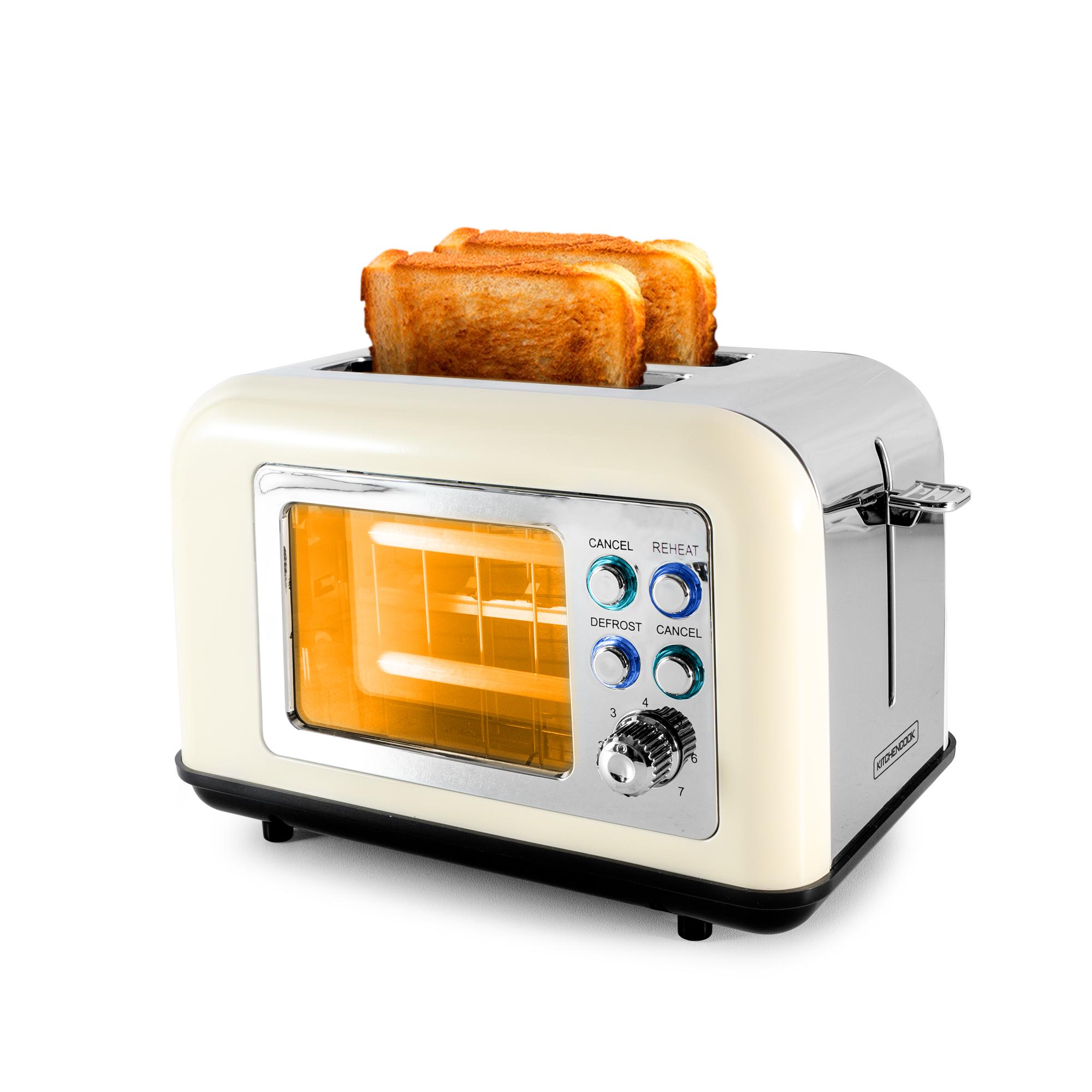 Voir la diapositive 9 : KITCHENCOOK Grille pain TOASTEO GLASS - Beige