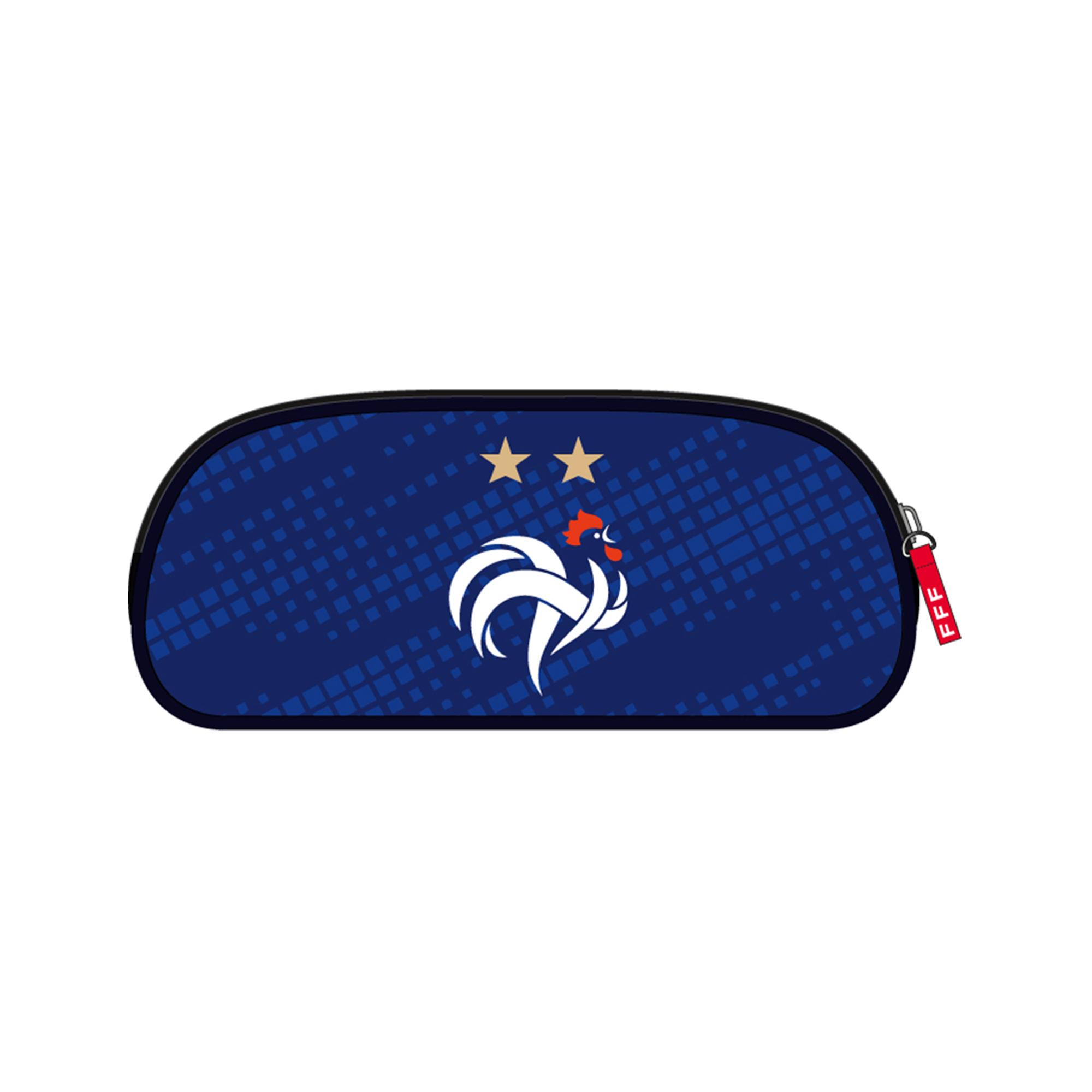 LA PLUME DORÉE Trousse 2 compartiments FF - Bleu Marine