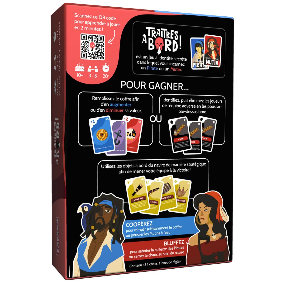 BLACKROCK GAMES Jeu Traitres à Bord