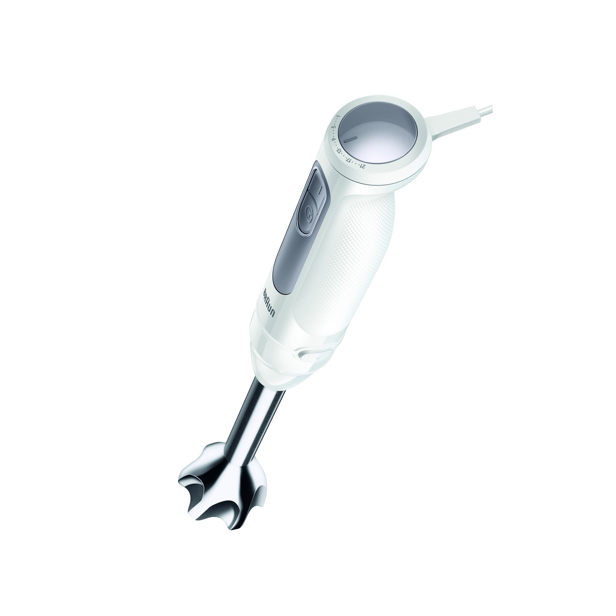 Voir la diapositive 2 : BRAUN Mixeur plongeant MQ50001M - Blanc