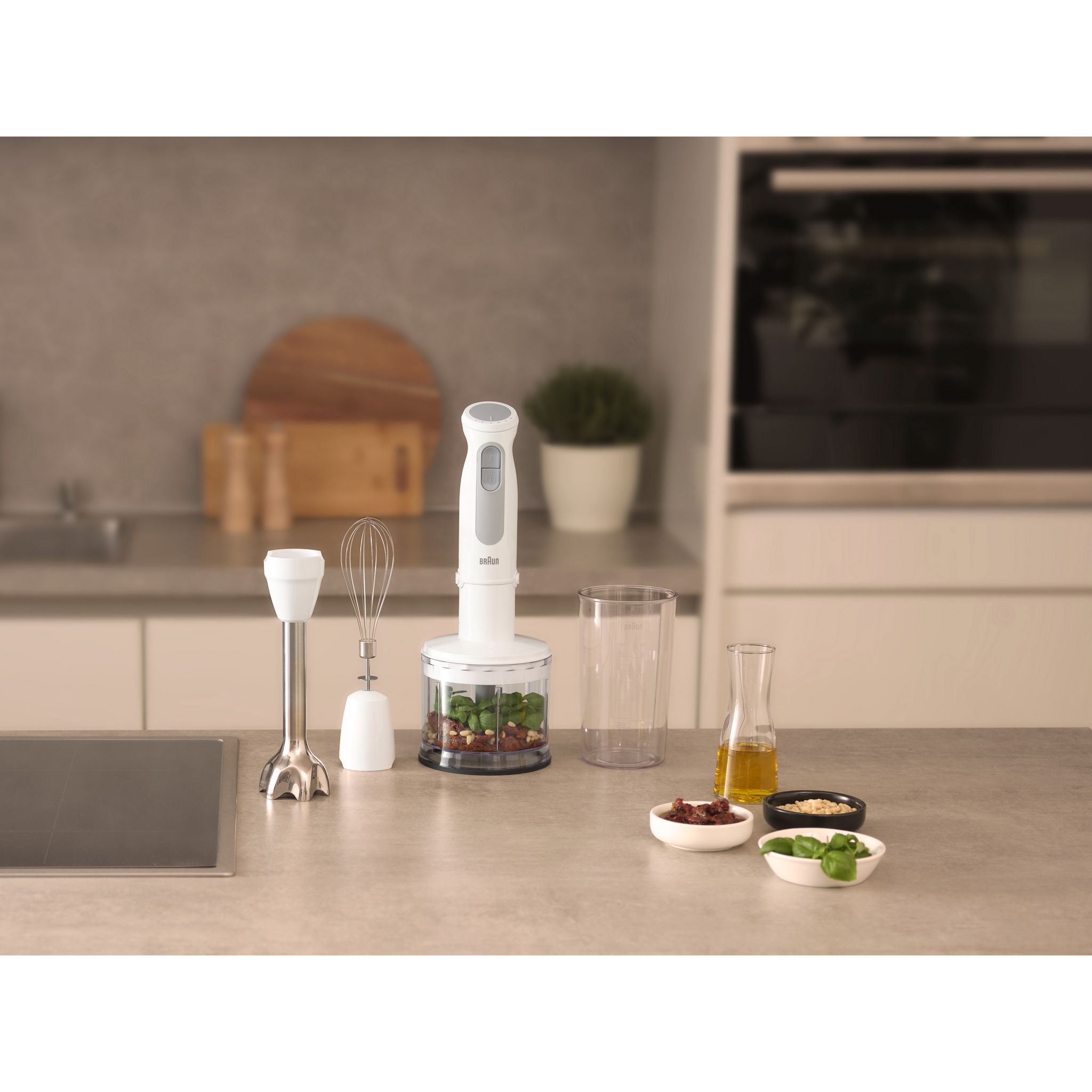 Voir la diapositive 7 : BRAUN Mixeur plongeant MQ50236M - Blanc