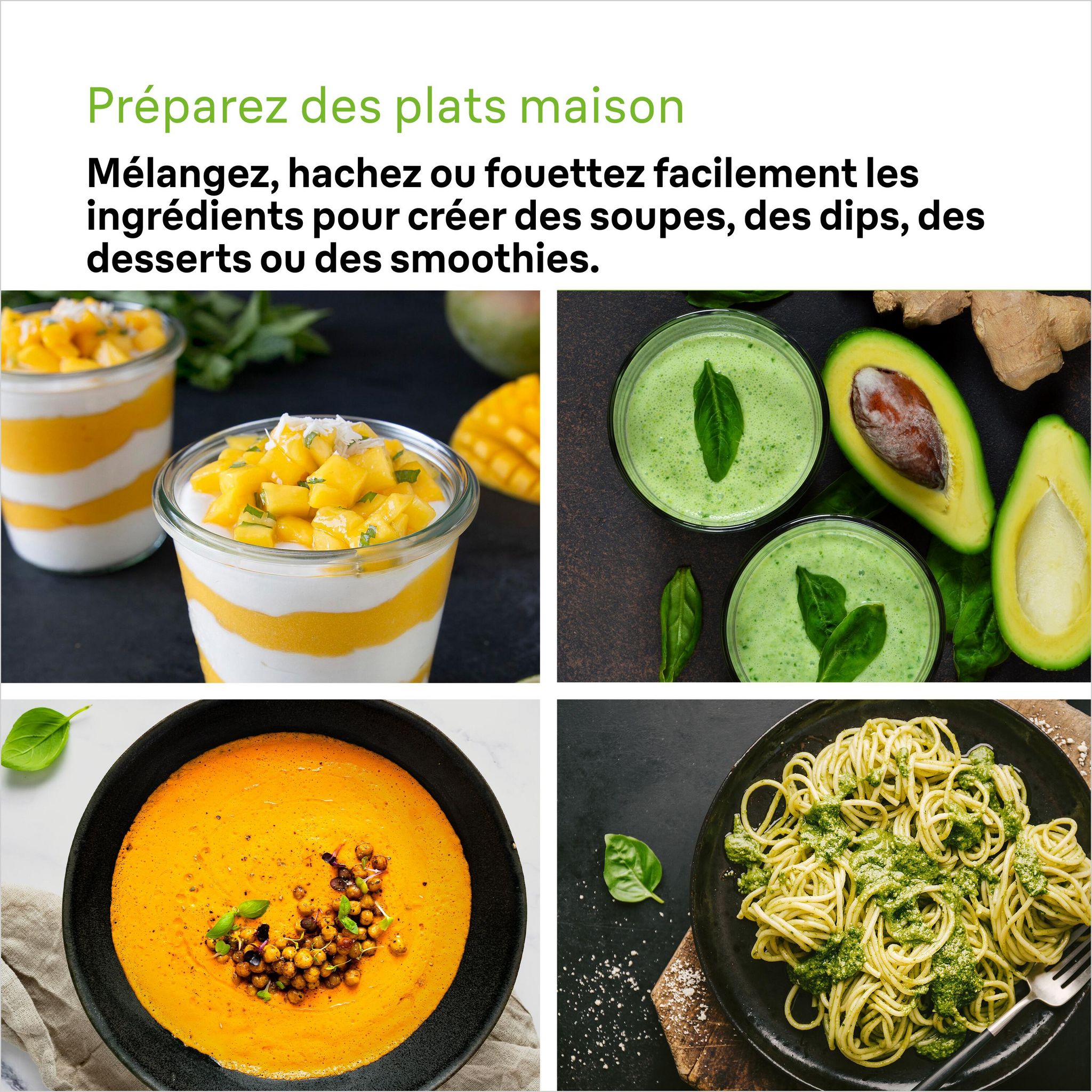 Voir la diapositive 5 : BRAUN Mixeur plongeant MQ50236M - Blanc