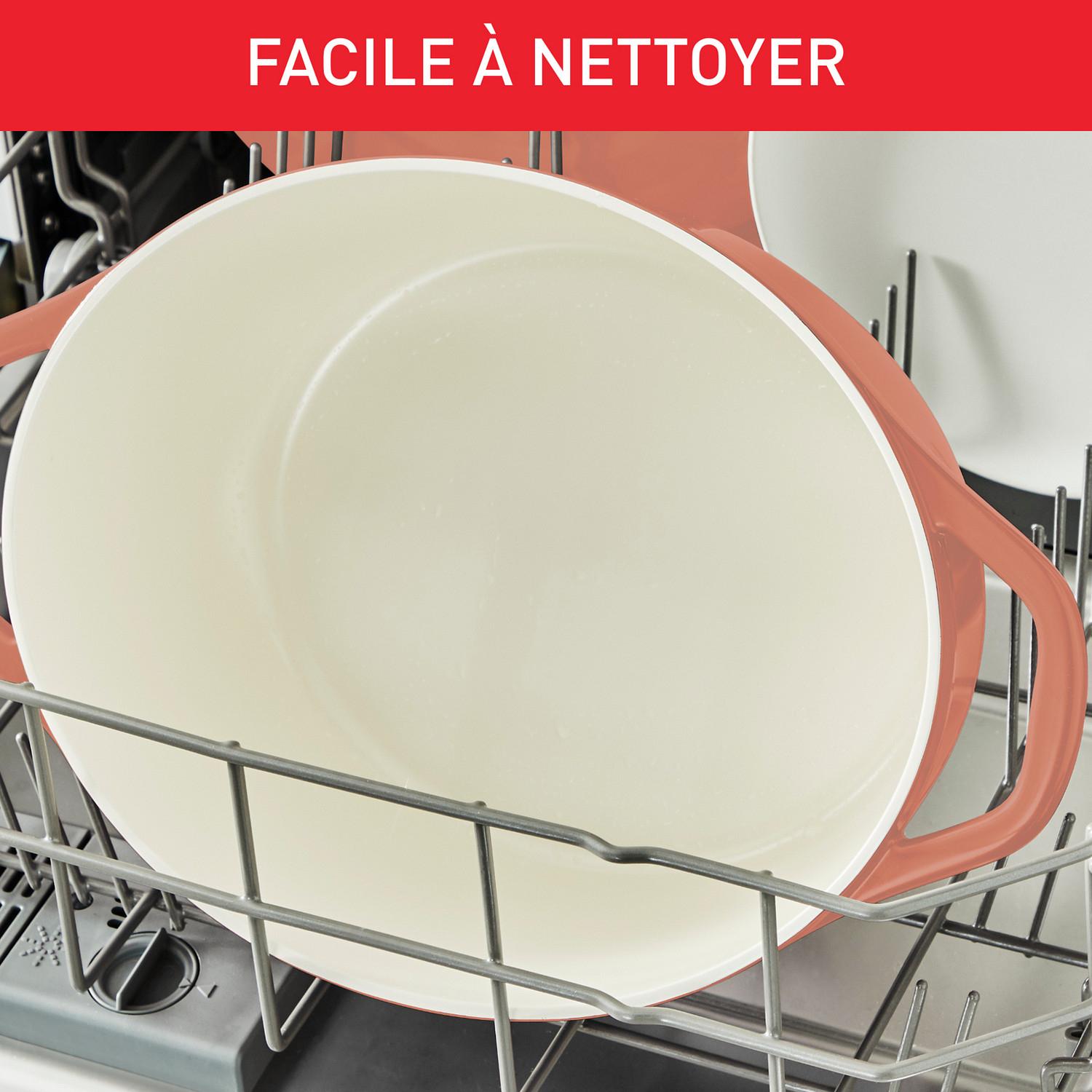 Voir la diapositive 3 : TEFAL Cocotte Ovale 30x23cm TFI Air Soft Light TEF - Terracotta