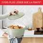 Voir la diapositive 3 : TEFAL Cocotte Ronde 24cm TFI Air Soft Light - Vert