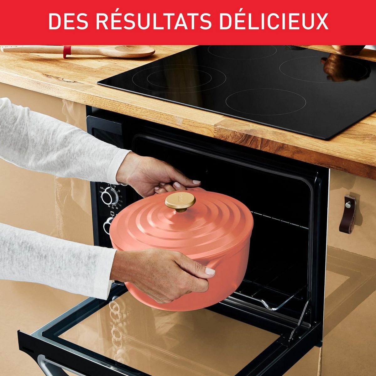 TEFAL Cocotte Ronde 24cm TFO Air Soft Light TEF - Terracotta