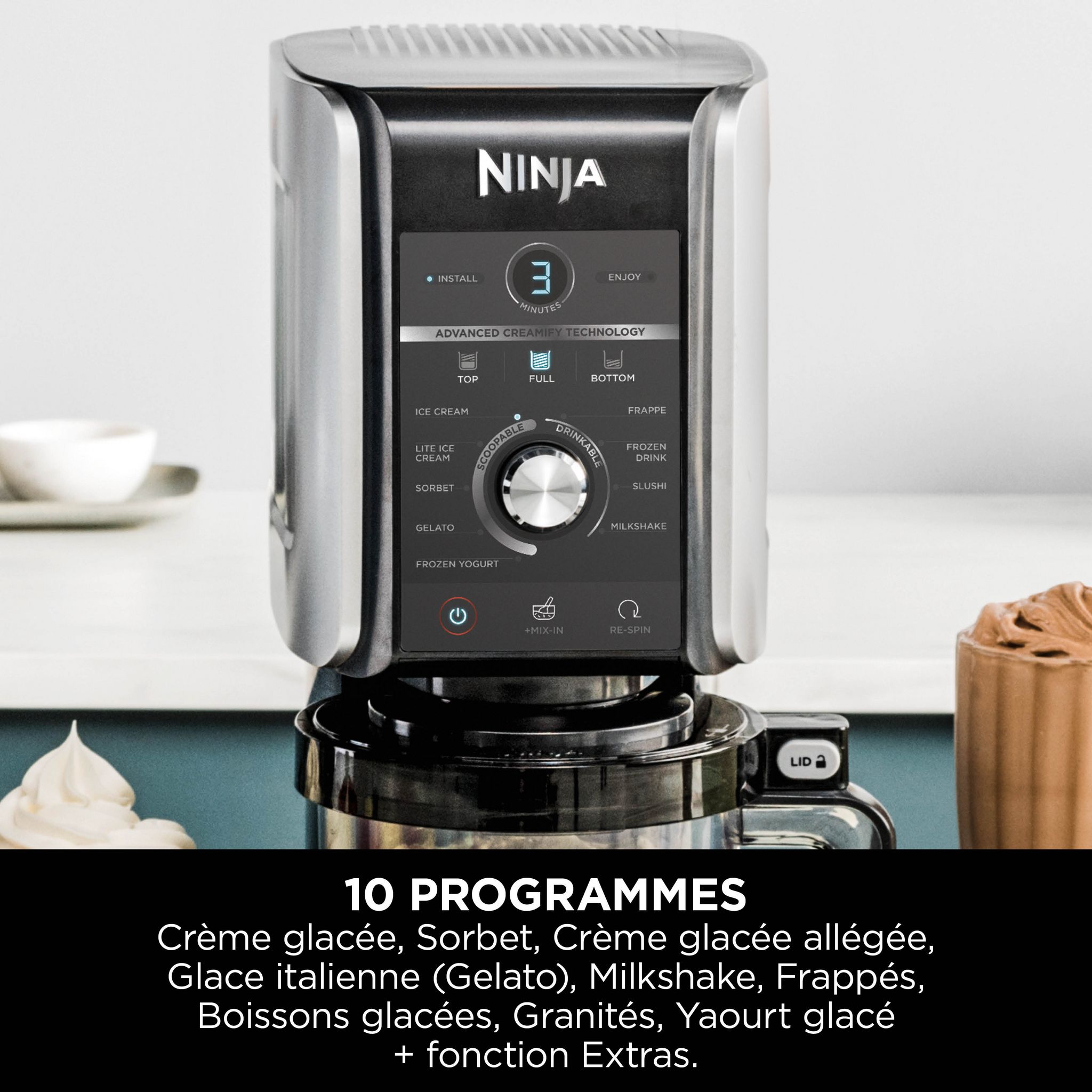 Voir la diapositive 12 : NINJA Machine à glace NC501EU - Argent