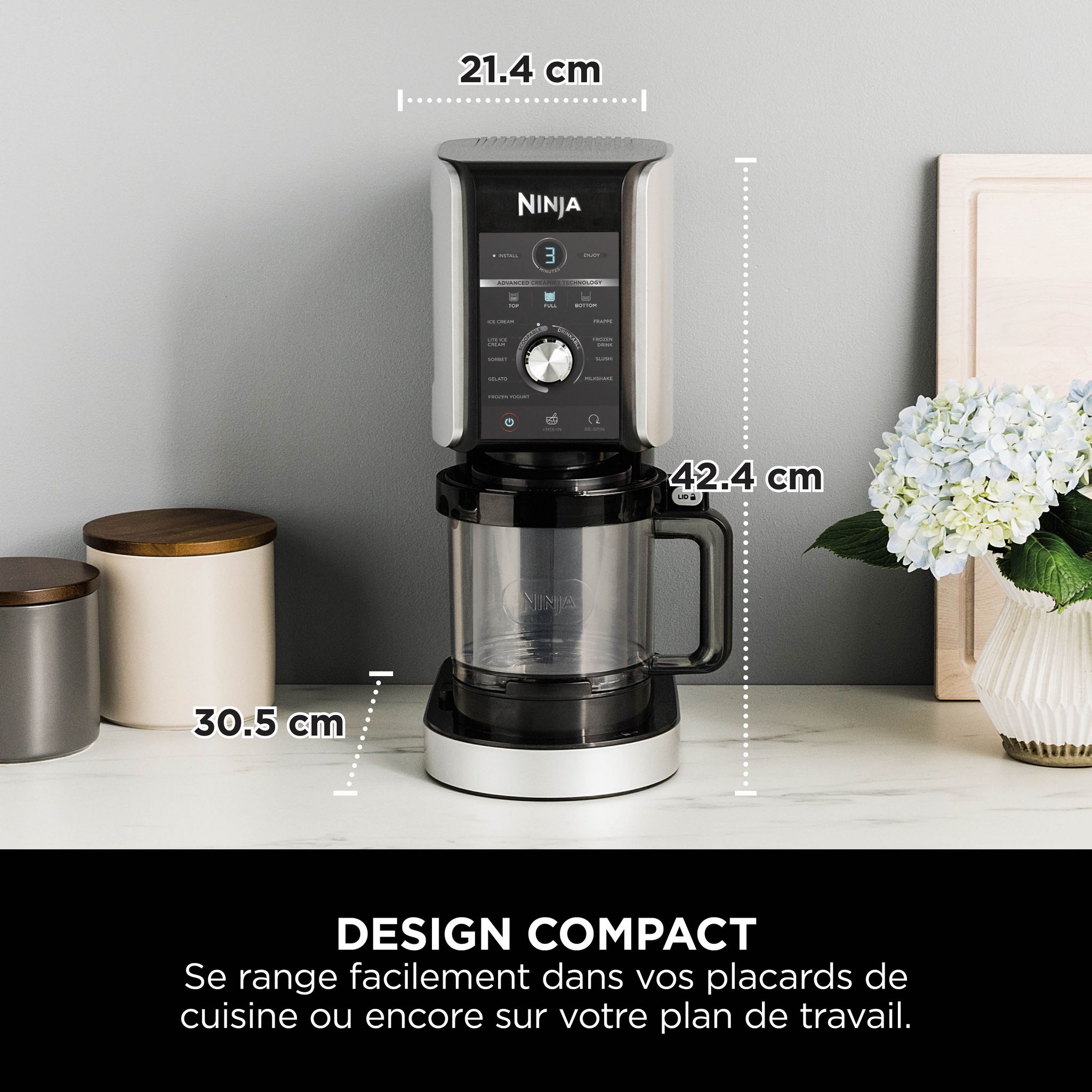 Voir la diapositive 13 : NINJA Machine à glace NC501EU - Argent