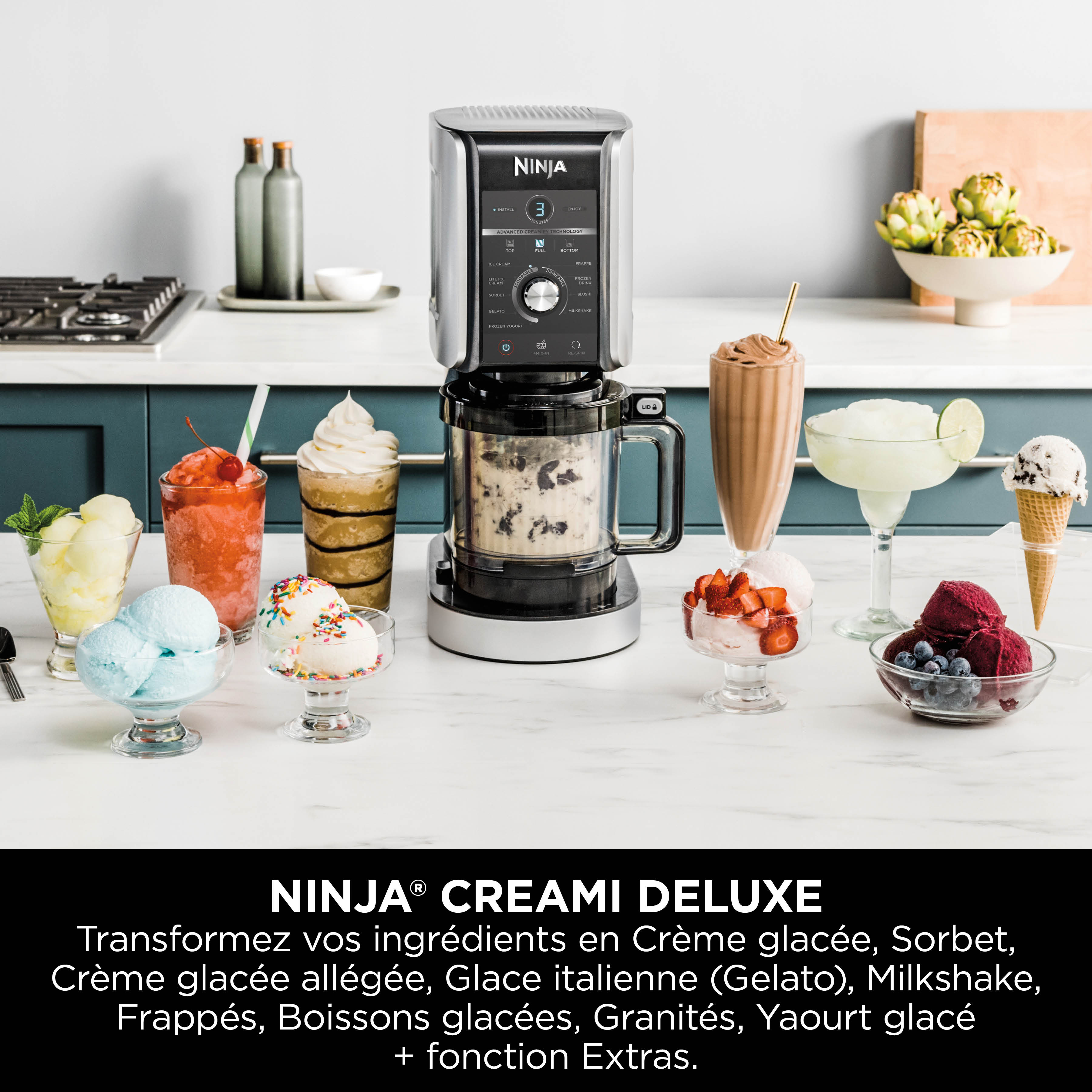 Voir la diapositive 5 : NINJA Machine à glace NC501EU - Argent