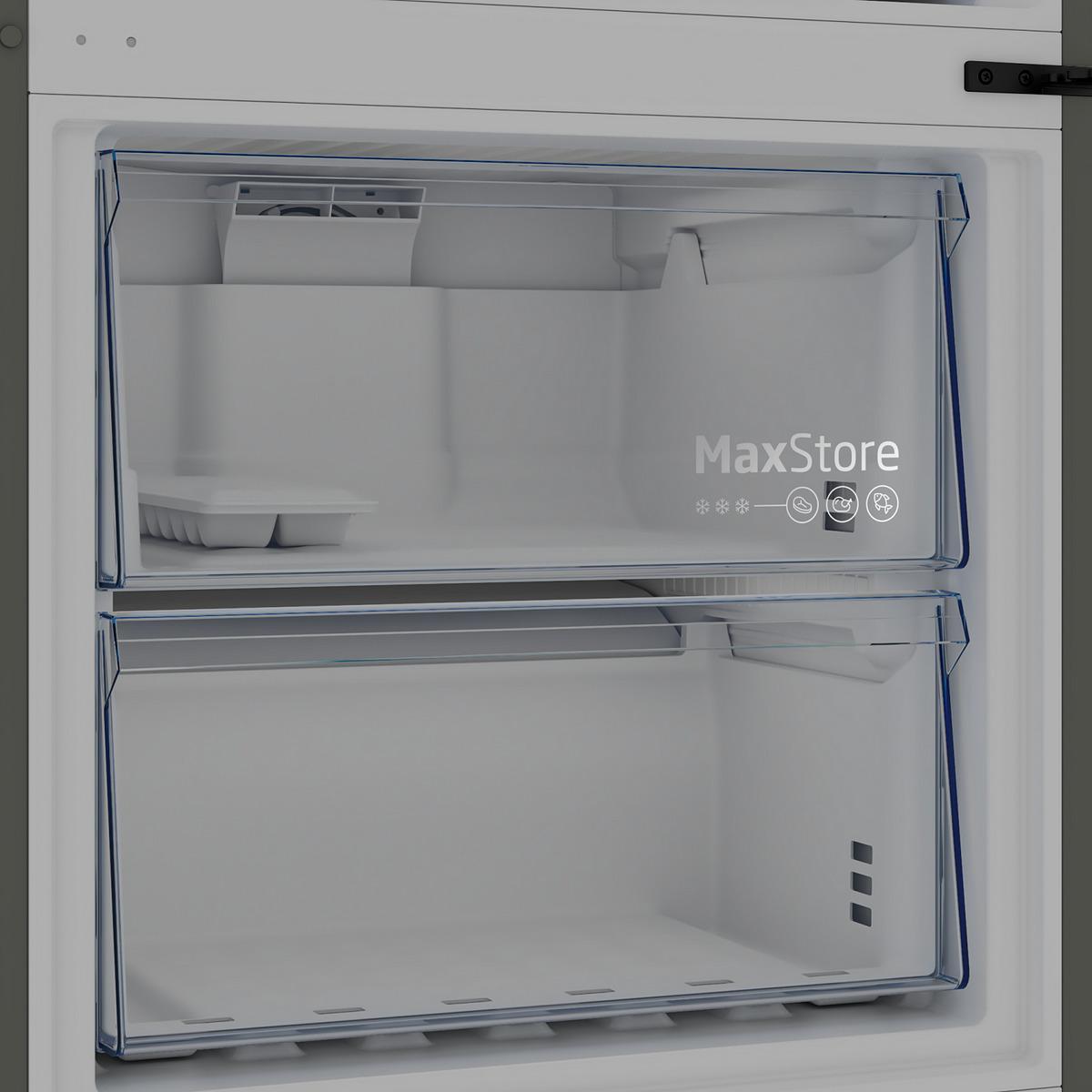 Voir la diapositive 6 : BEKO Réfrigérateur combiné B1RCNE534G, 475 L, Froid ventilé No Frost, E