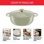 Voir la diapositive 2 : TEFAL Cocotte Ovale 30x23cm TFI Air Soft Light - Vert