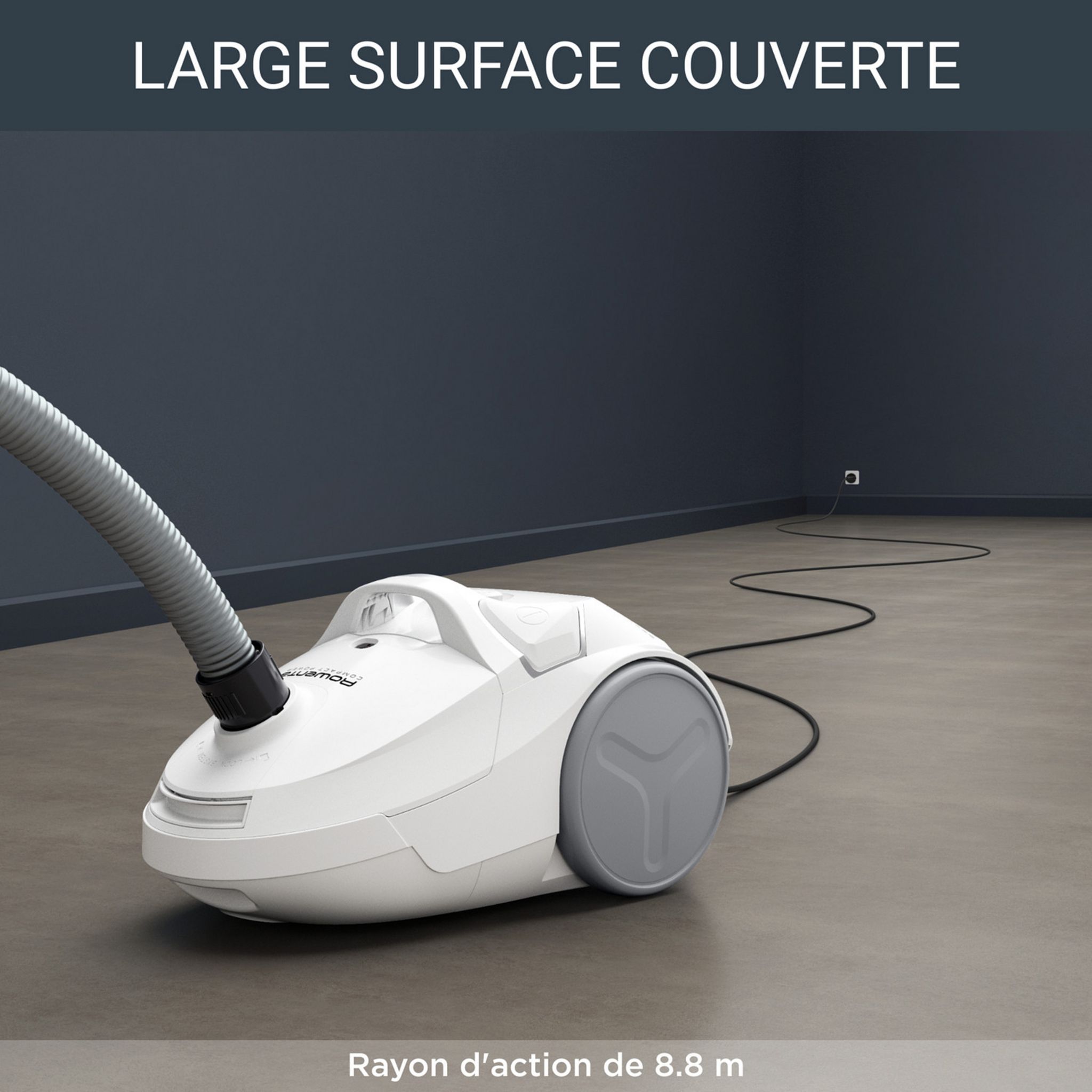 Voir la diapositive 5 : ROWENTA Aspirateur traîneau RO3967EA - Blanc