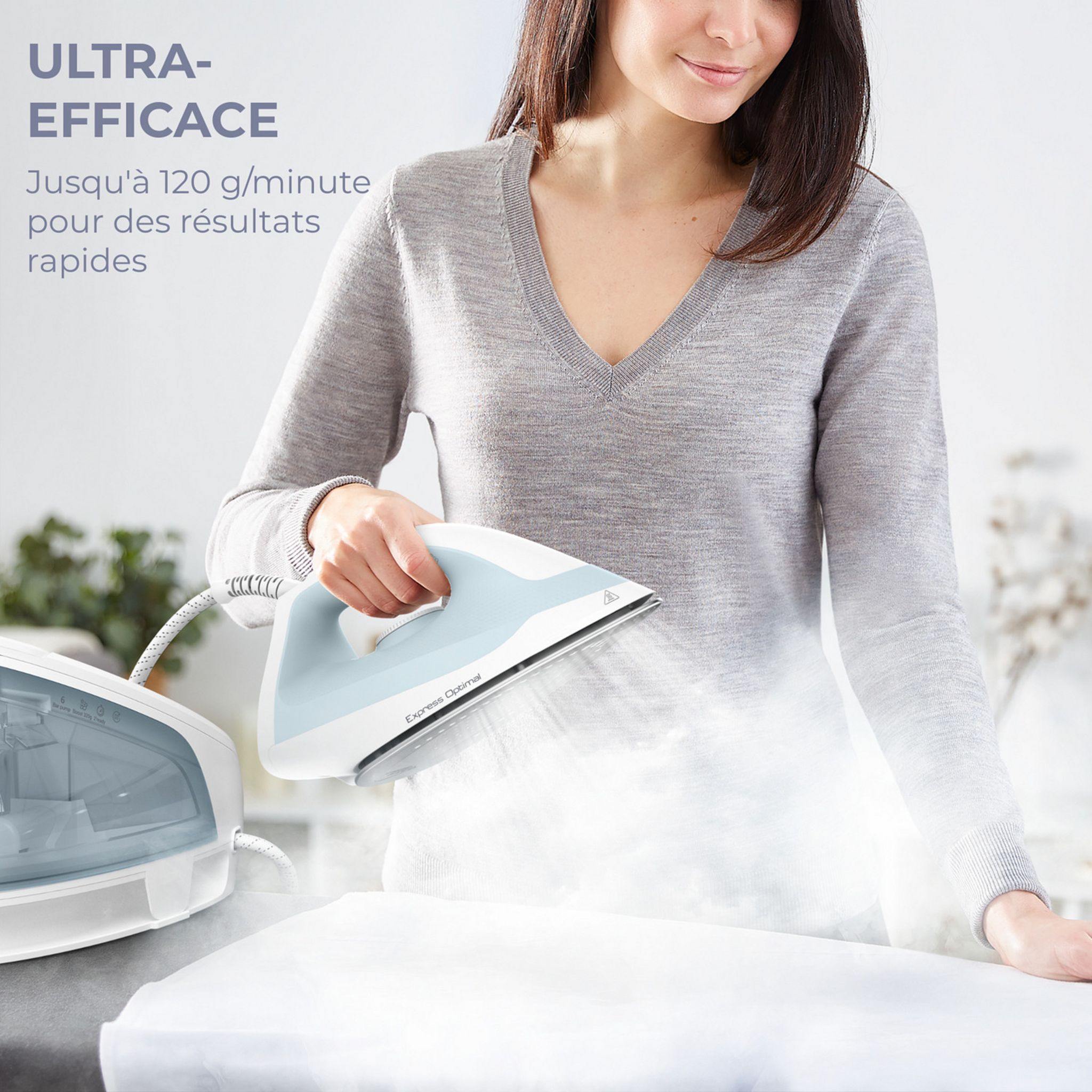 Voir la diapositive 2 : CALOR Centrale vapeur SV4210C0 - Bleu