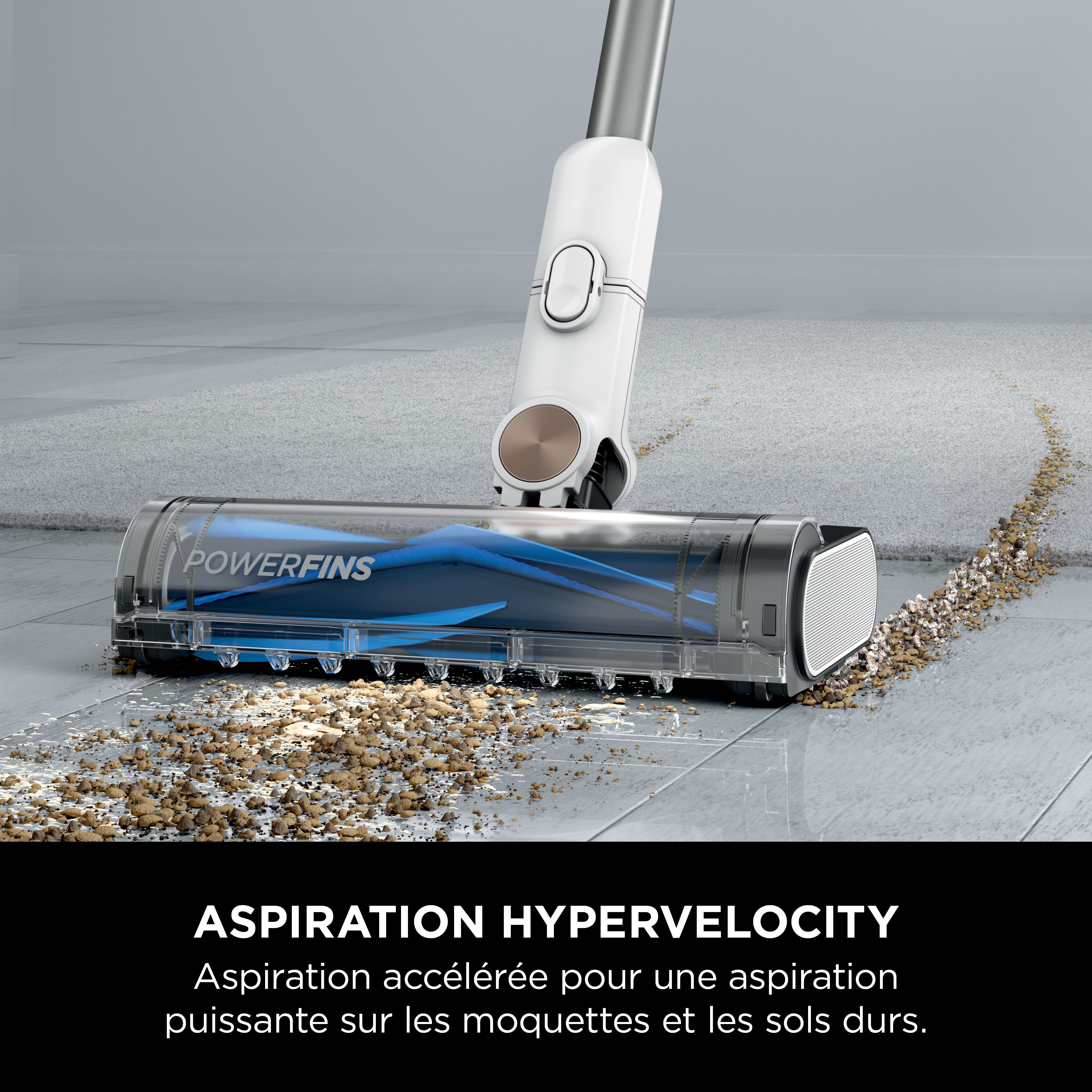 Voir la diapositive 13 : SHARK Aspirateur balai BU3521EU - Blanc