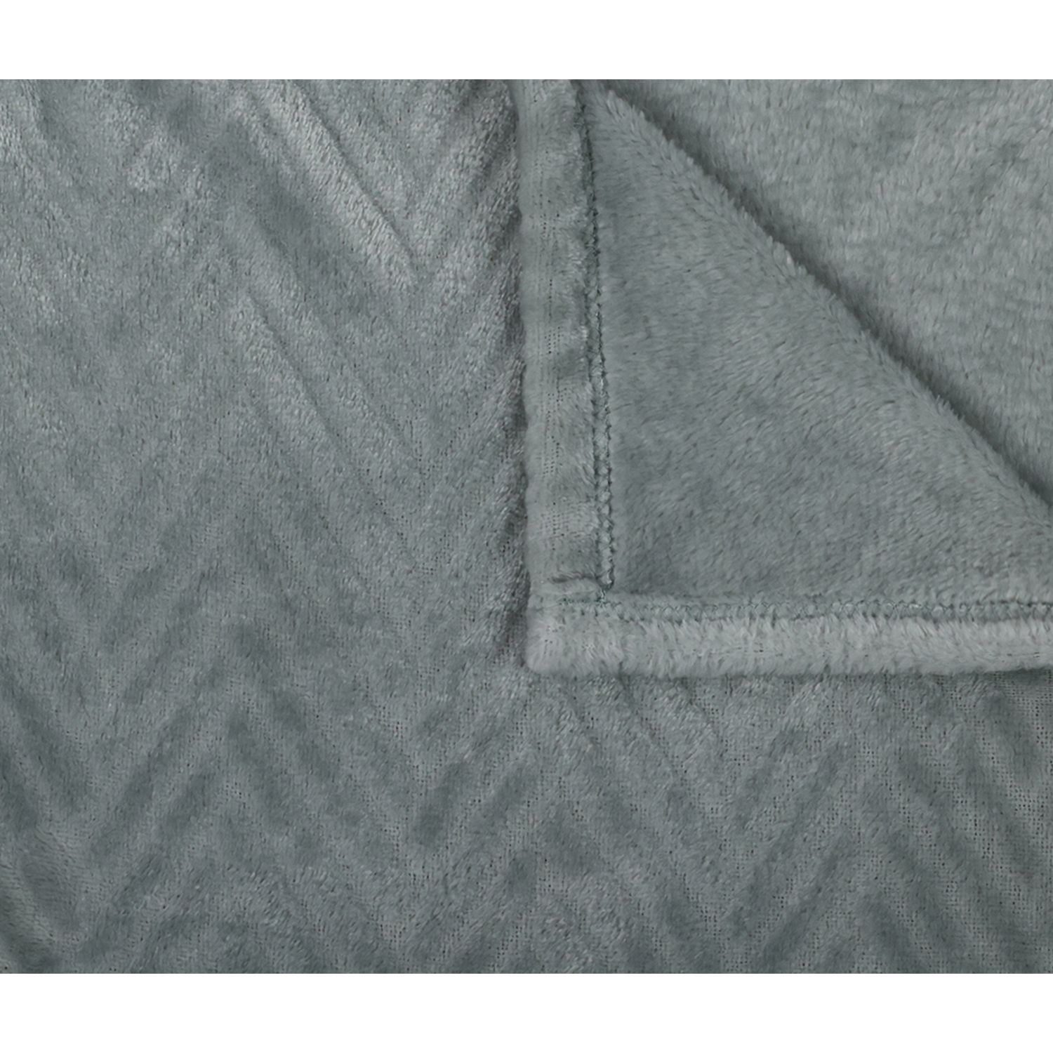 Voir la diapositive 2 : Plaid chevron en polyester