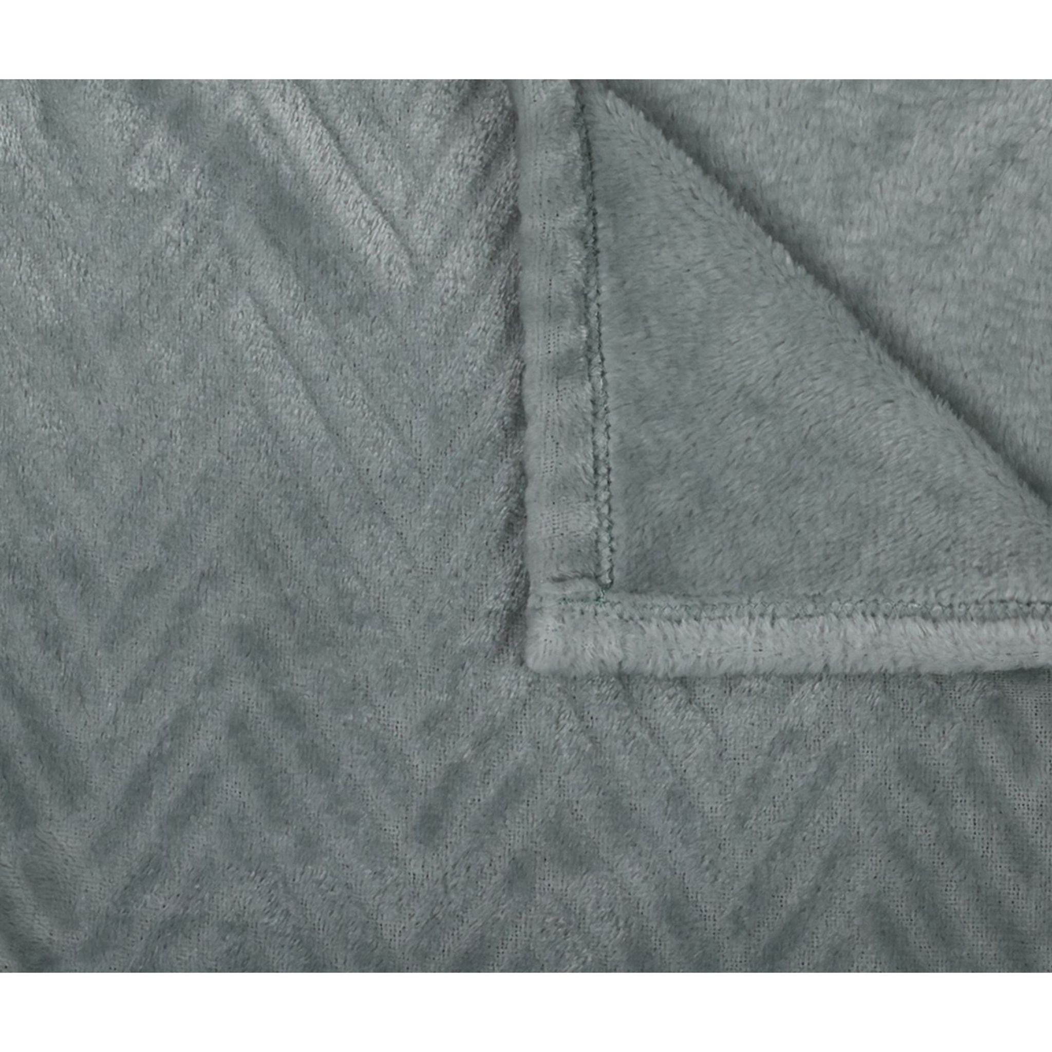 Voir la diapositive 2 : Plaid chevron en polyester